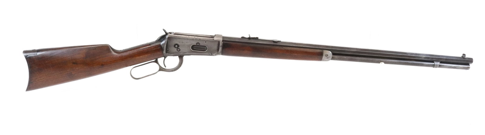 WINCHESTER MODEL 1894 RIFLE: 30 WCF, SERIAL# 878671 - OCTAGONAL BARREL WITH FULL MAG Registration: THIS GUN REQUIRES REGISTRATION OR FFL TRANSFER Terms: UPDATED 2023 TERMS FOR PURCHASING AND SHIPPING OF AUCTION ITEMS. PLEASE READ