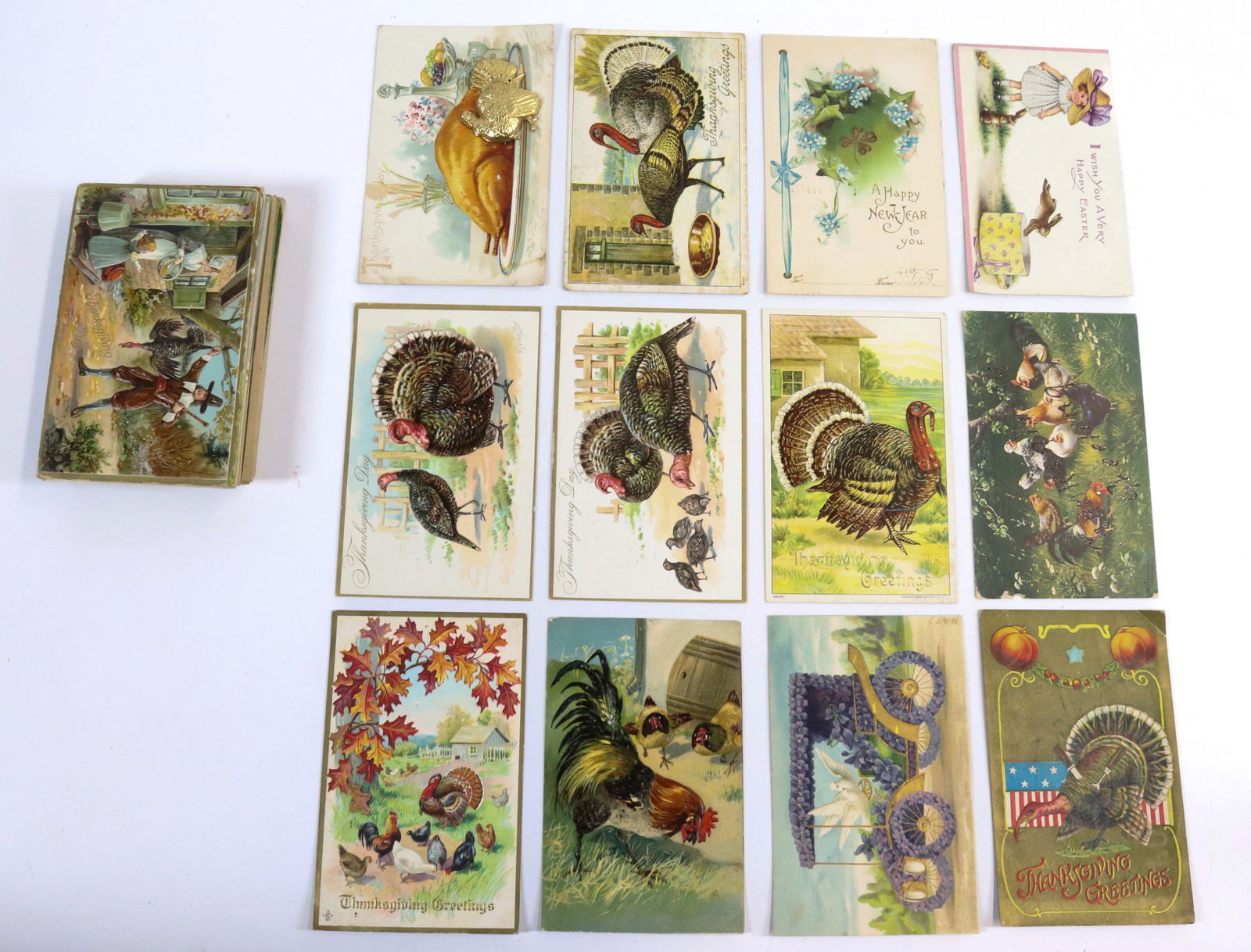 LOT OF VINTAGE THANKSGIVING, EASTER AND HOLIDAY POSTCARDS (1 of 7)