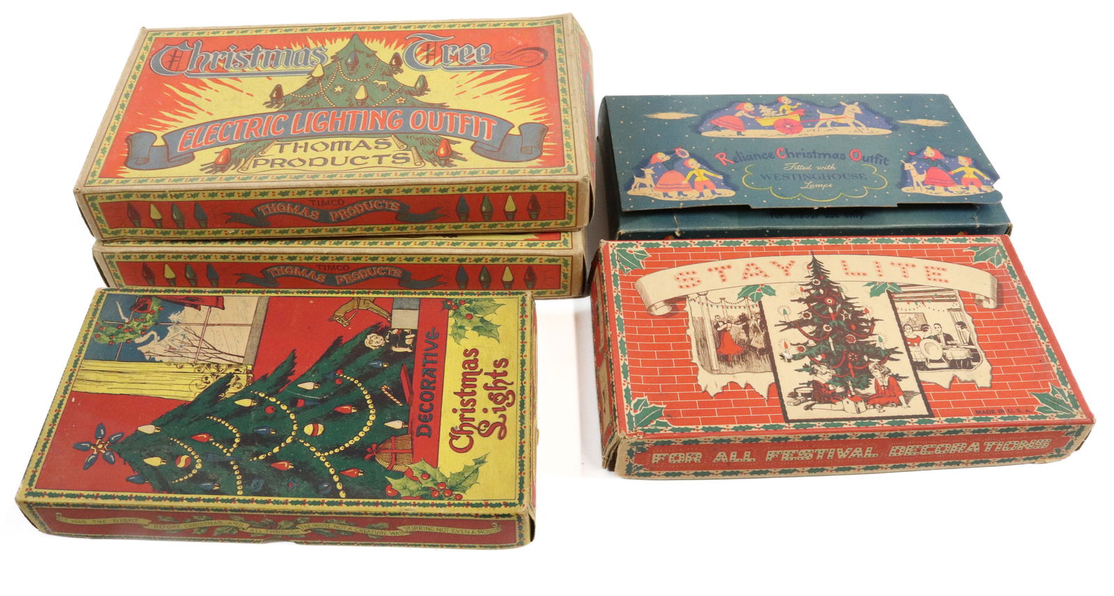 LOT OF VINTAGE CHRISTMAS LIGHTS IN BOXES (1 of 4)