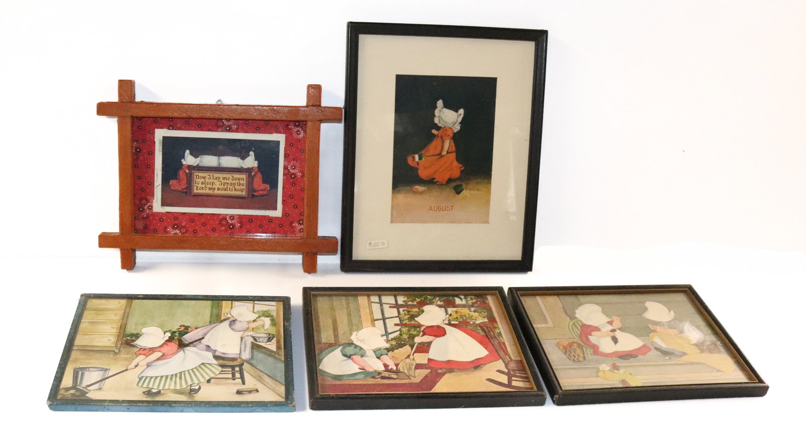 (5) FRAMED SUNBONNET KIDS (1 of 6)