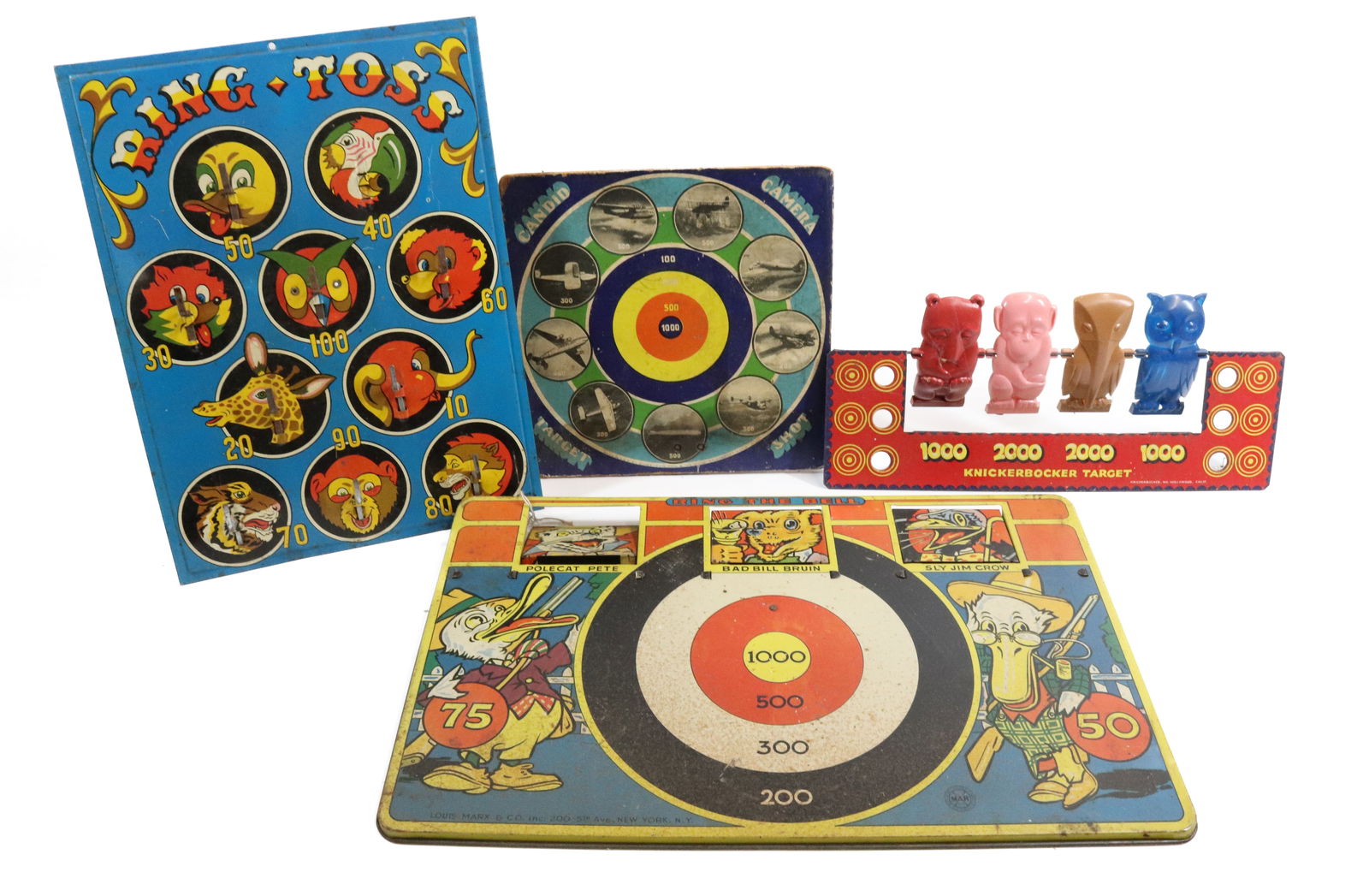 Lot Of Vintage Shooting Gallery Targets Auction