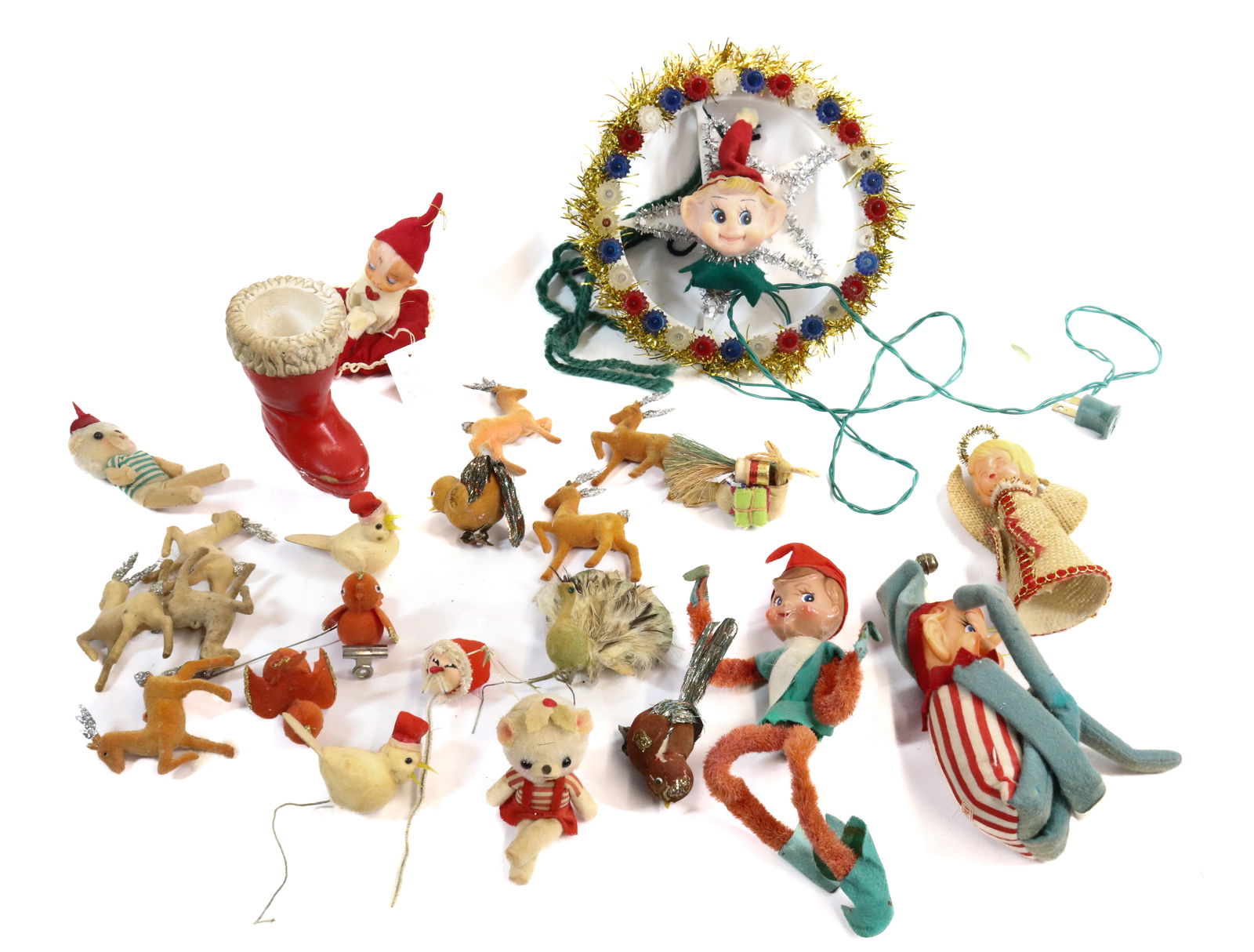 LOT OF VINTAGE CHRISTMAS DECORATIONS (1 of 5)