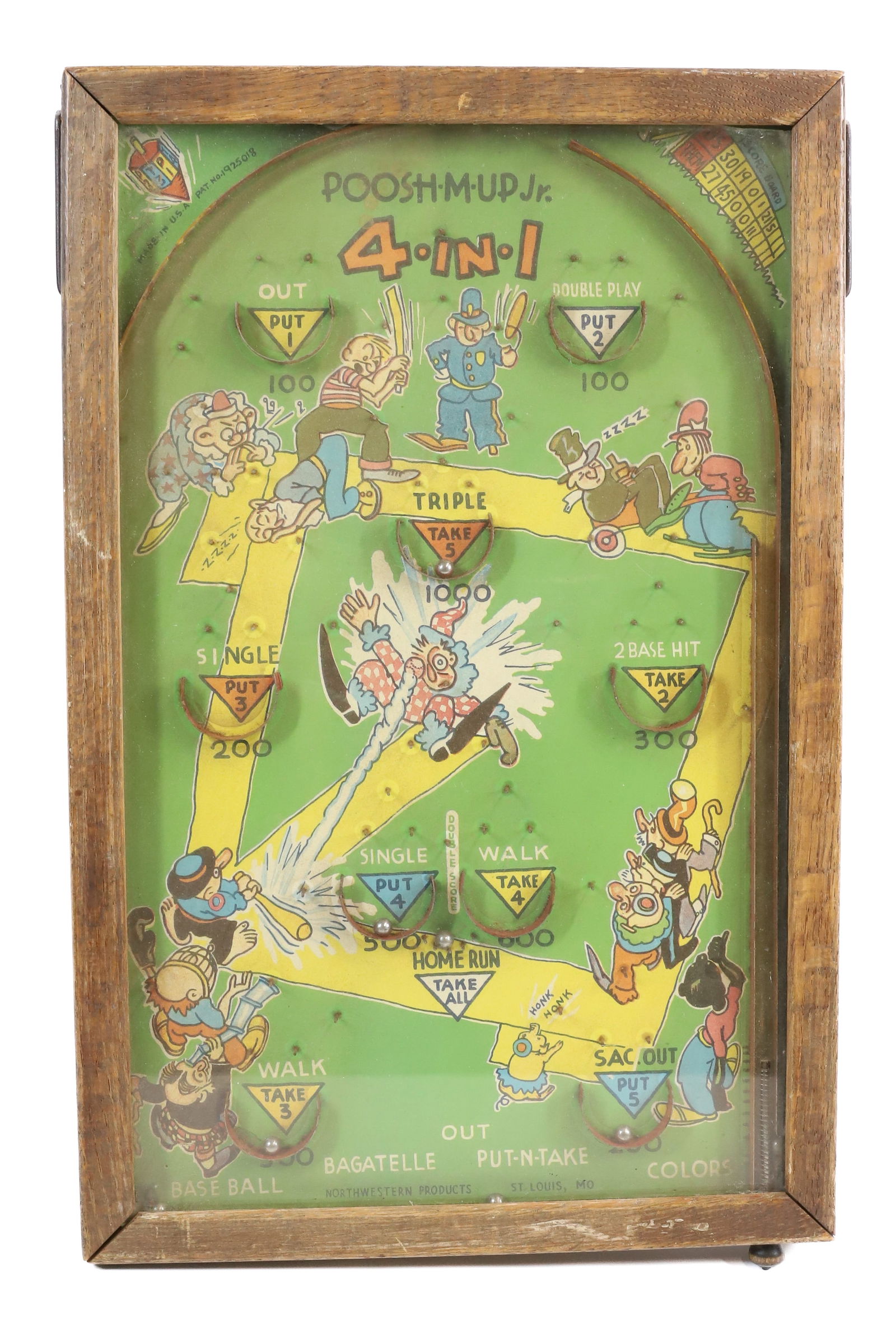 VINTAGE BAGATELLE BASEBALL GAME (1 of 5)