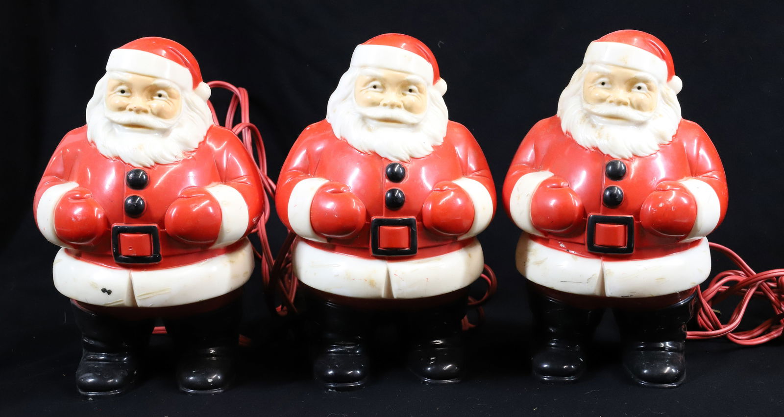(3) LIGHT-UP SANTA CLAUS DECORATIONS (1 of 3)