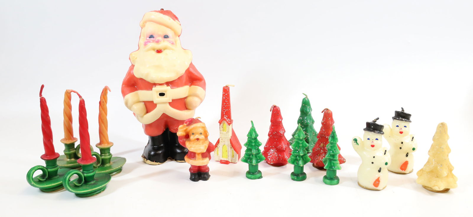 Lot Of Vintage Gurley Christmas Candles Auction