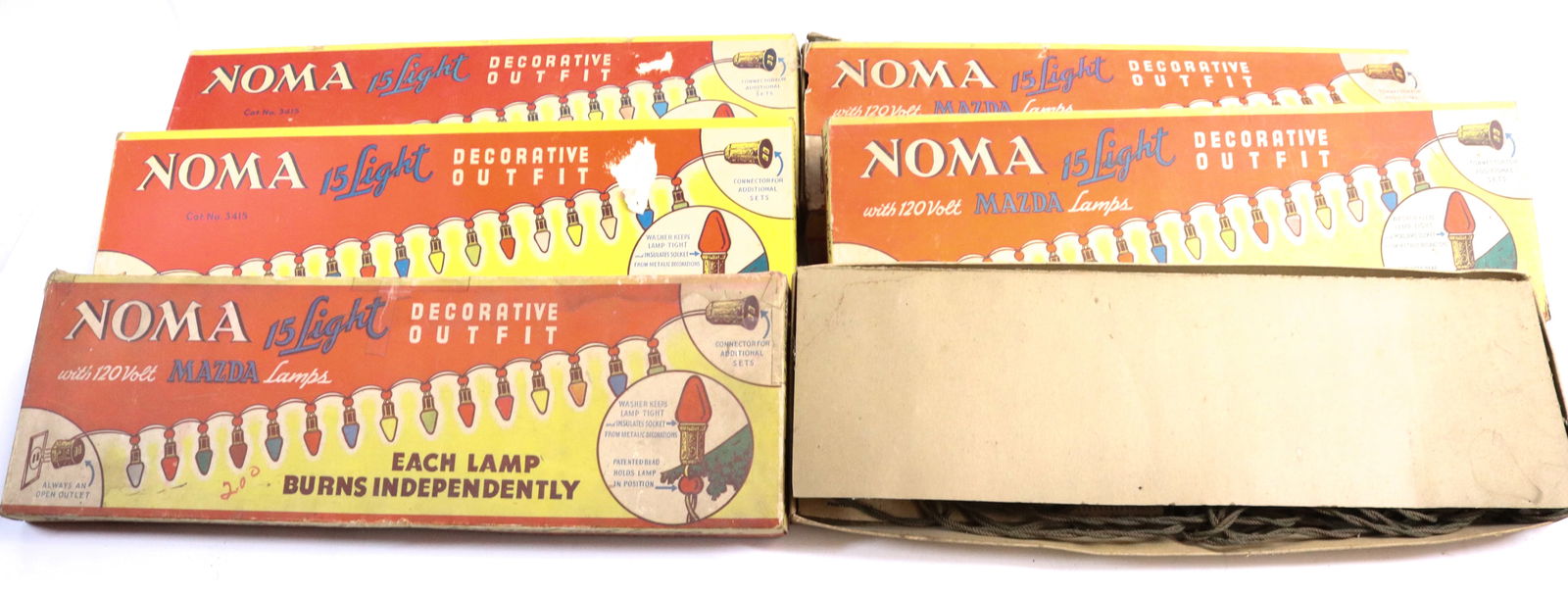 (6) BOXES OF VINTAGE CHRISTMAS LIGHTS (1 of 3)