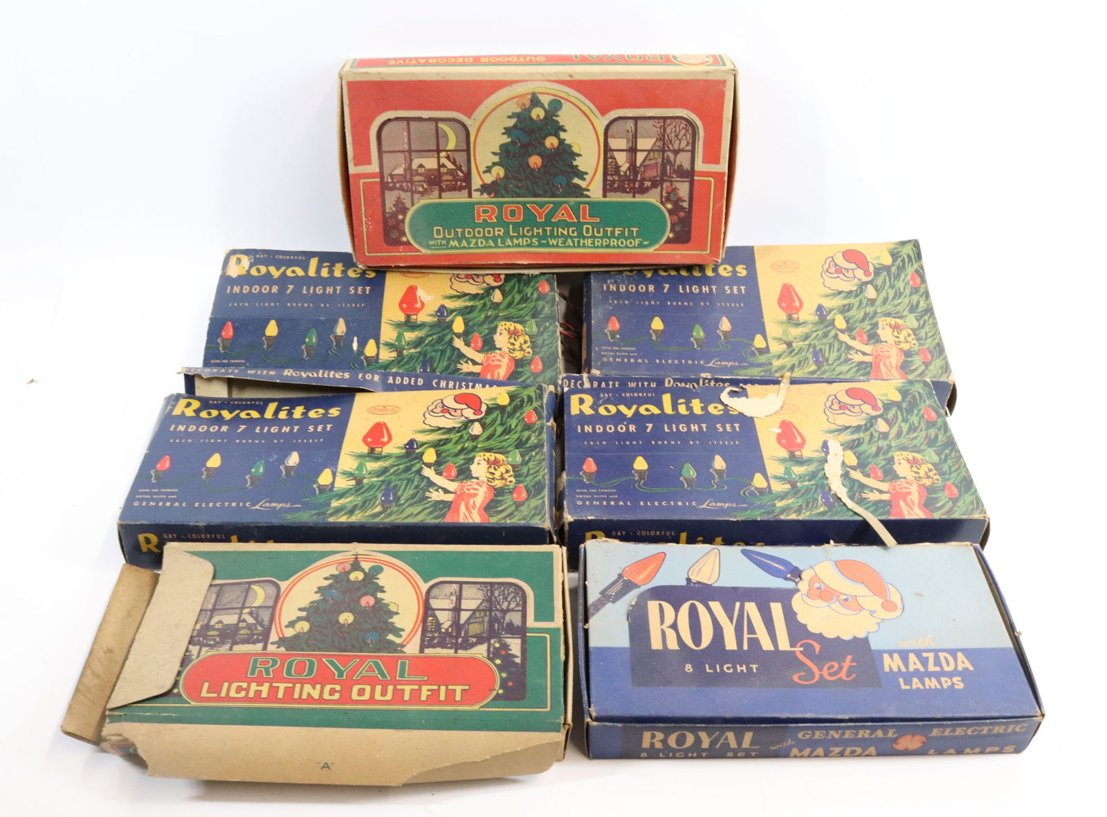 (6) BOXES OF VINTAGE CHRISTMAS LIGHTS (1 of 5)