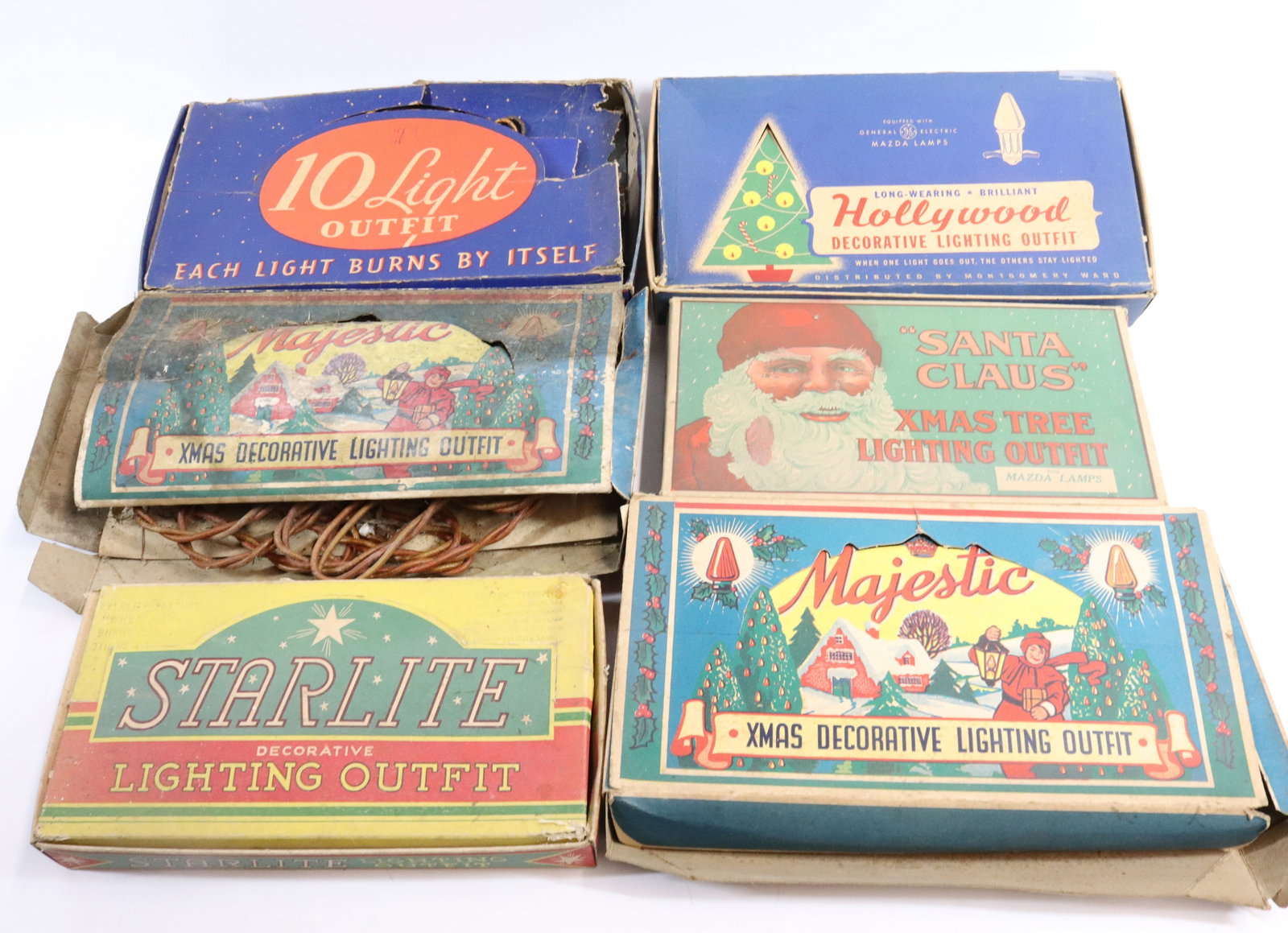 LOT OF VARIOUS VINTAGE CHRISTMAS LIGHTS (1 of 4)