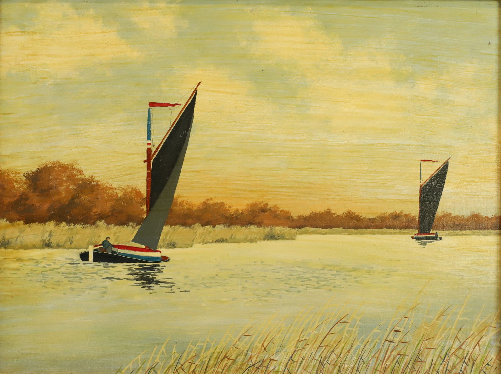 SAILBOAT PAINTING ON BOARD (1 of 3)