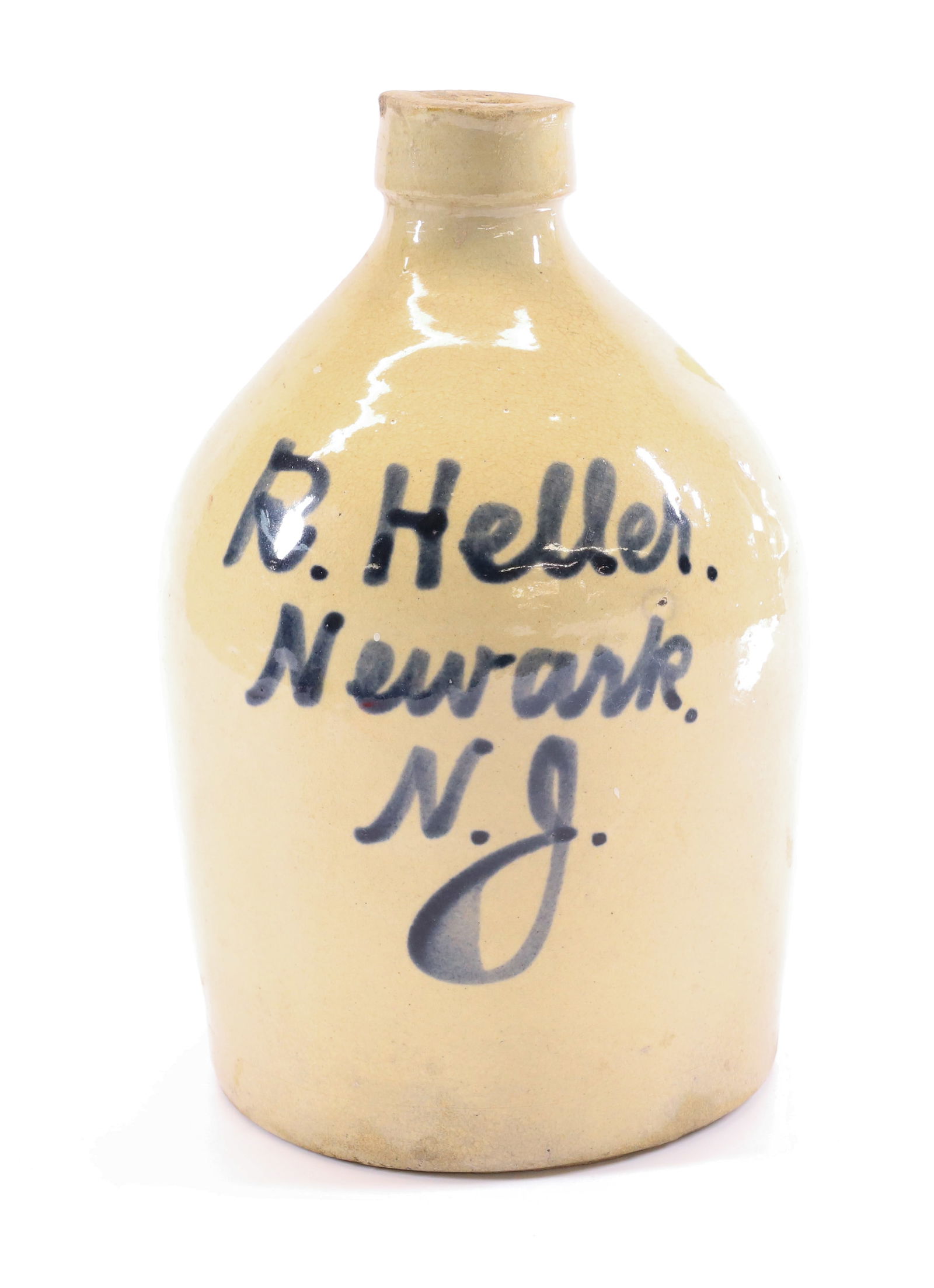 NEWARK, NJ SCRIPT ADVERTISING JUG (1 of 5)