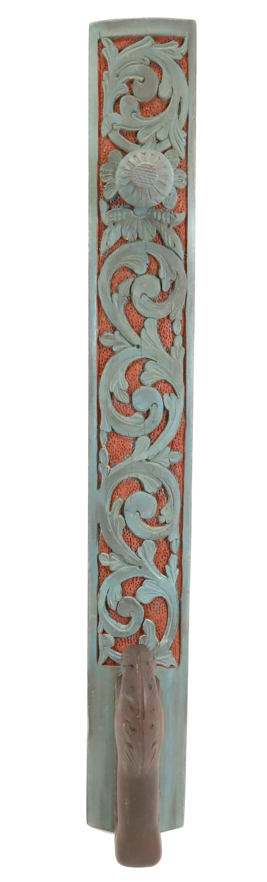 CARVED WOODEN MANGLE BOARD (1 of 4)