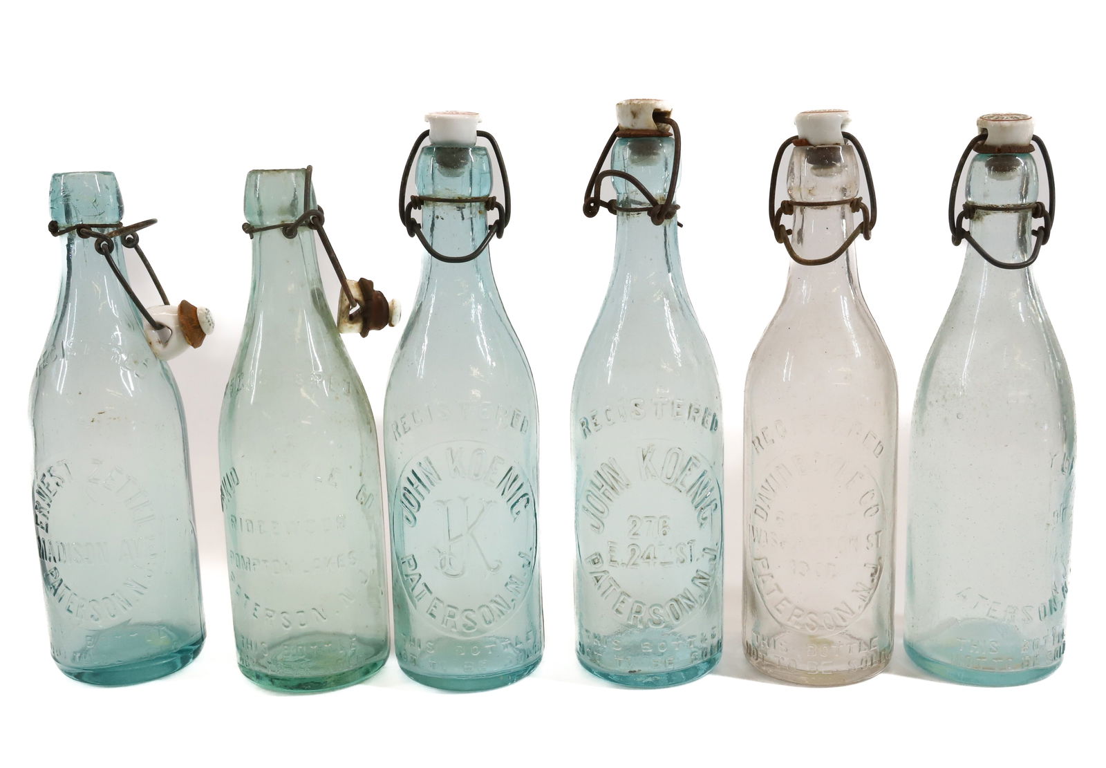 LOT OF PATERSON NJ BOTTLES (1 of 7)