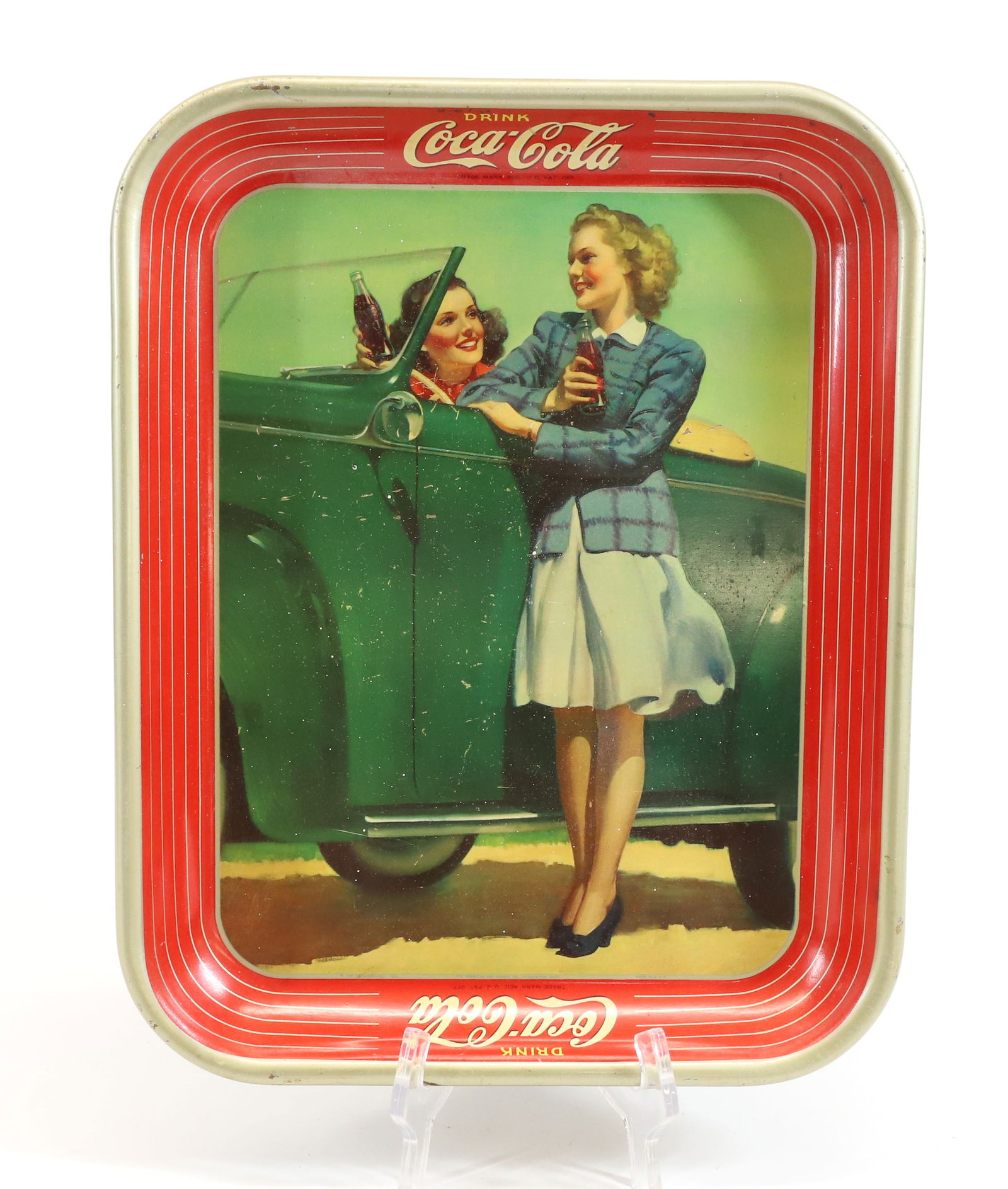1942 COCA COLA ROADSTER TRAY (1 of 3)