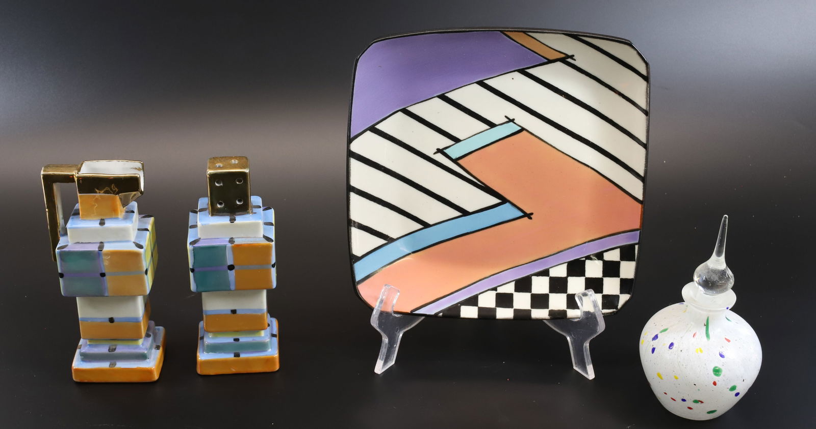 DOROTHY HAFNER PLATE, PERFUME BOTTLE AND CREAMER/SHAKER (1 of 6)