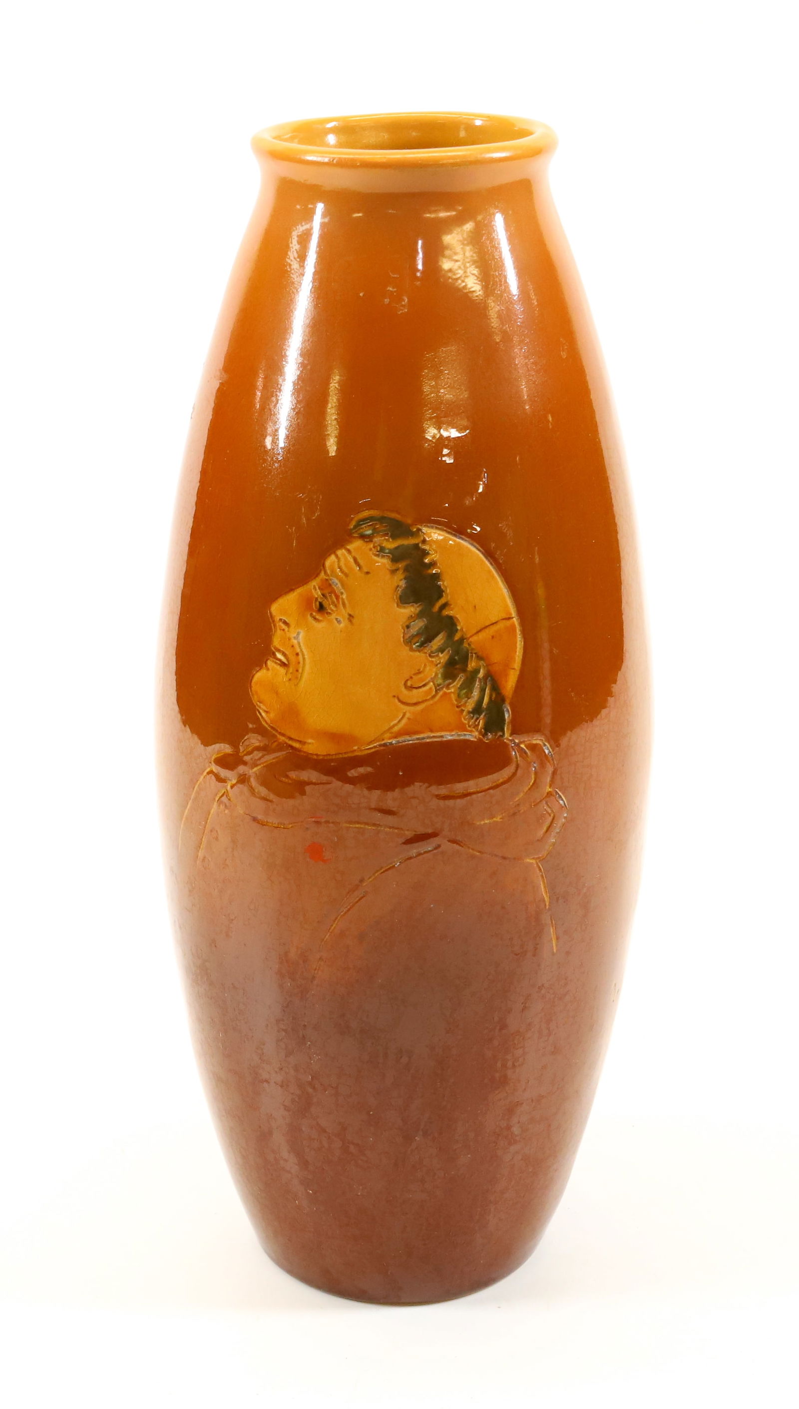 WELLER VASE WITH MONK (1 of 5)