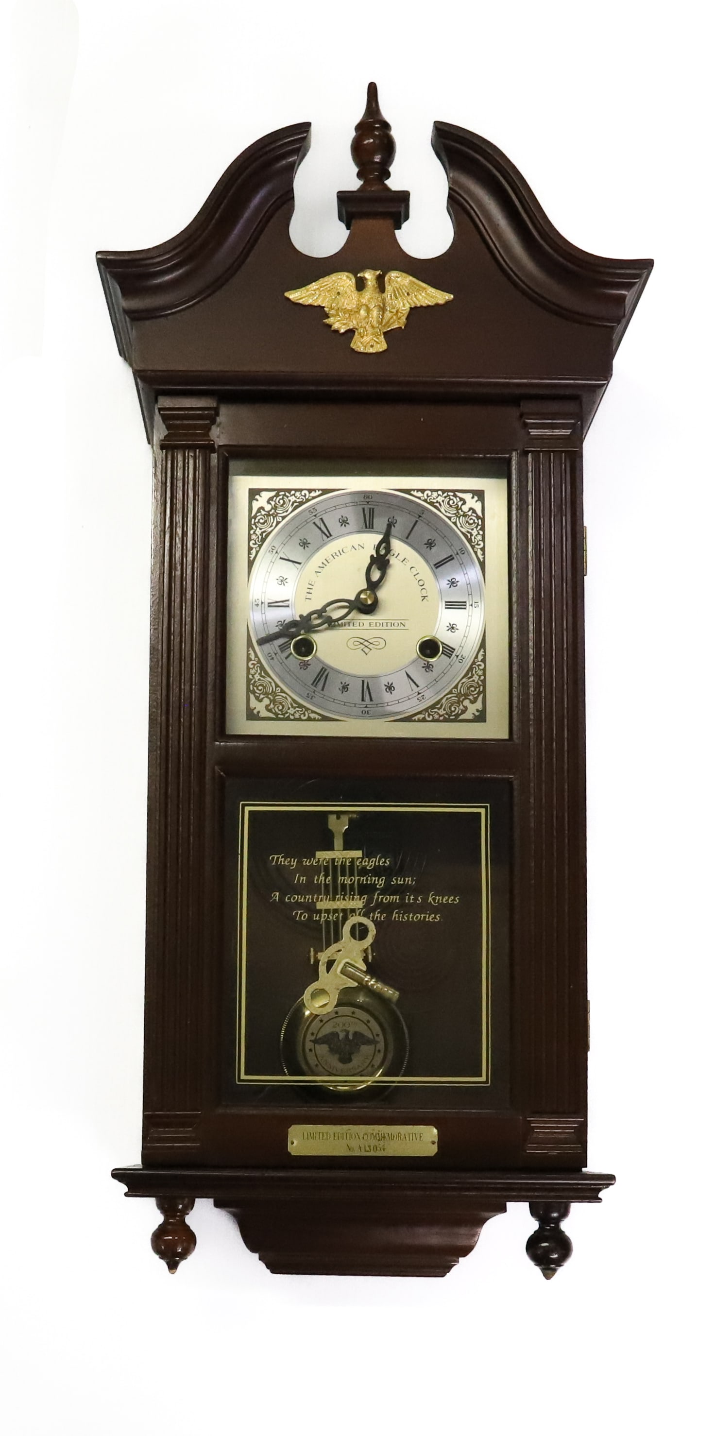 LIMITED EDITION AMERICAN EAGLE CLOCK (1 of 3)
