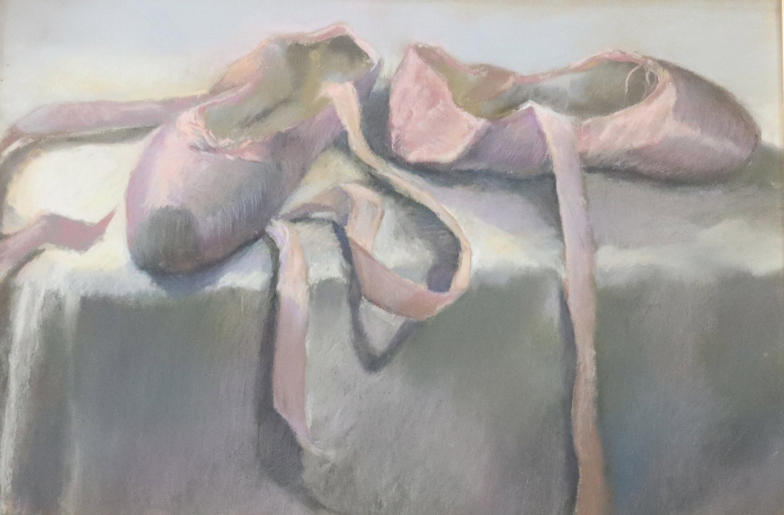 MARY NAGIN PASTEL ON PAPER: CORPS DE BALLET. MATTED AND FRAMED UNDER GLASS. 12 1/2" X 18". Terms: PLEASE READ CAREFULLY - Terms for Purchasing and Shipping of Auction Items. Please read carefully before bidding. All payments for