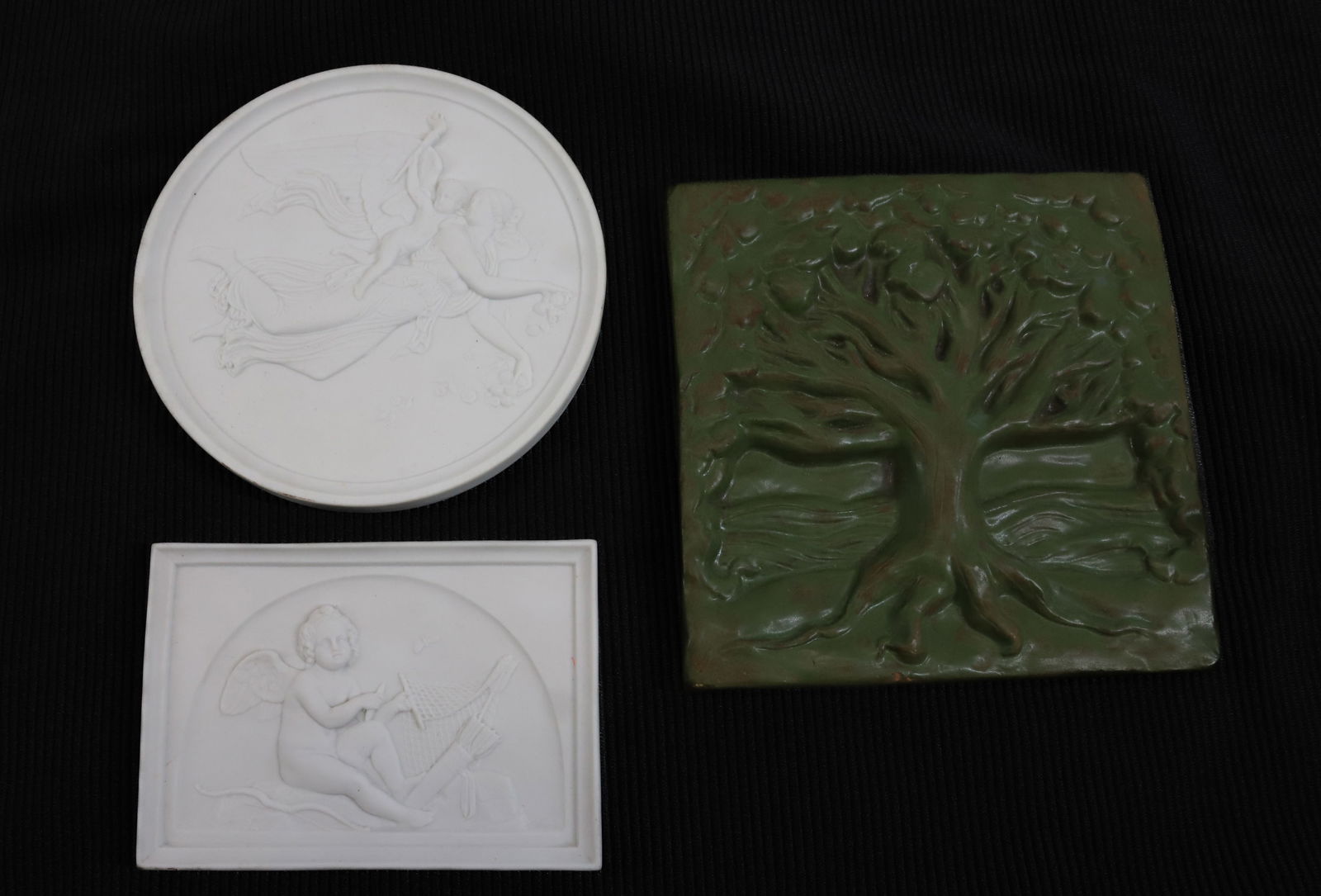 (2) ENERET PLAQUES AND POTTERY TILE (1 of 5)