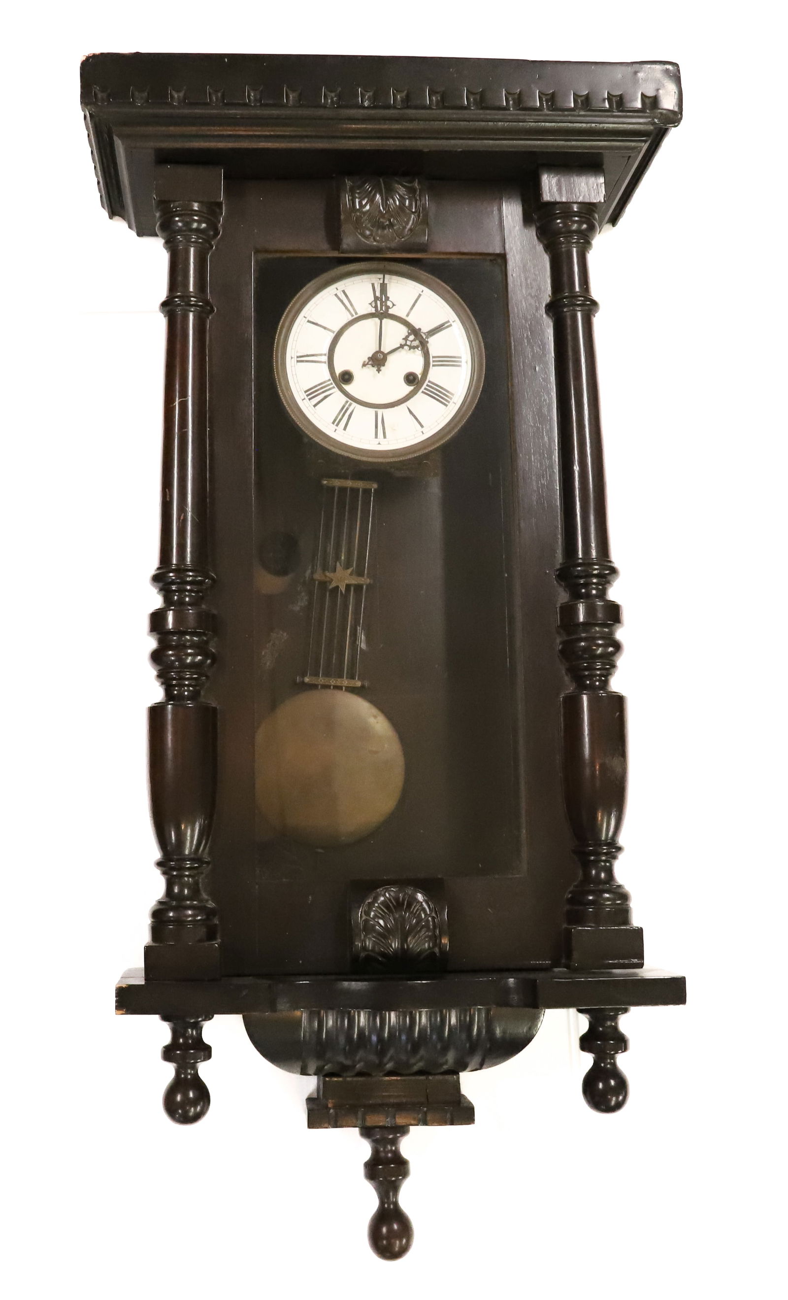 ANTIQUE GERMAN WALL CLOCK (1 of 4)