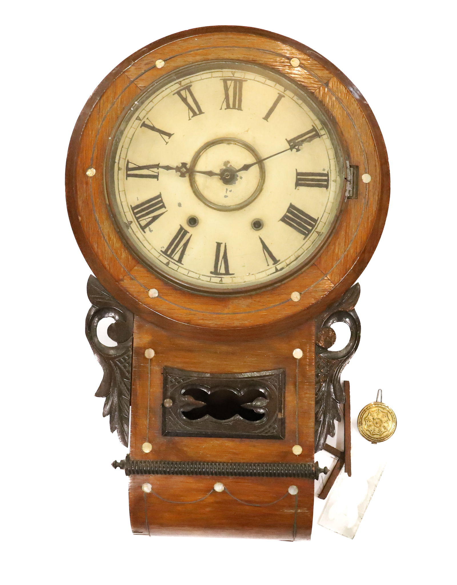 ANTIQUE WALL CLOCK (1 of 2)