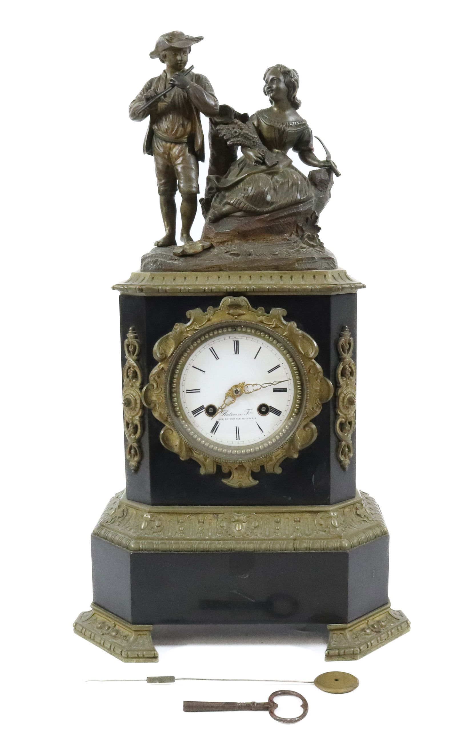 FRENCH BRONZE CLOCK (1 of 7)