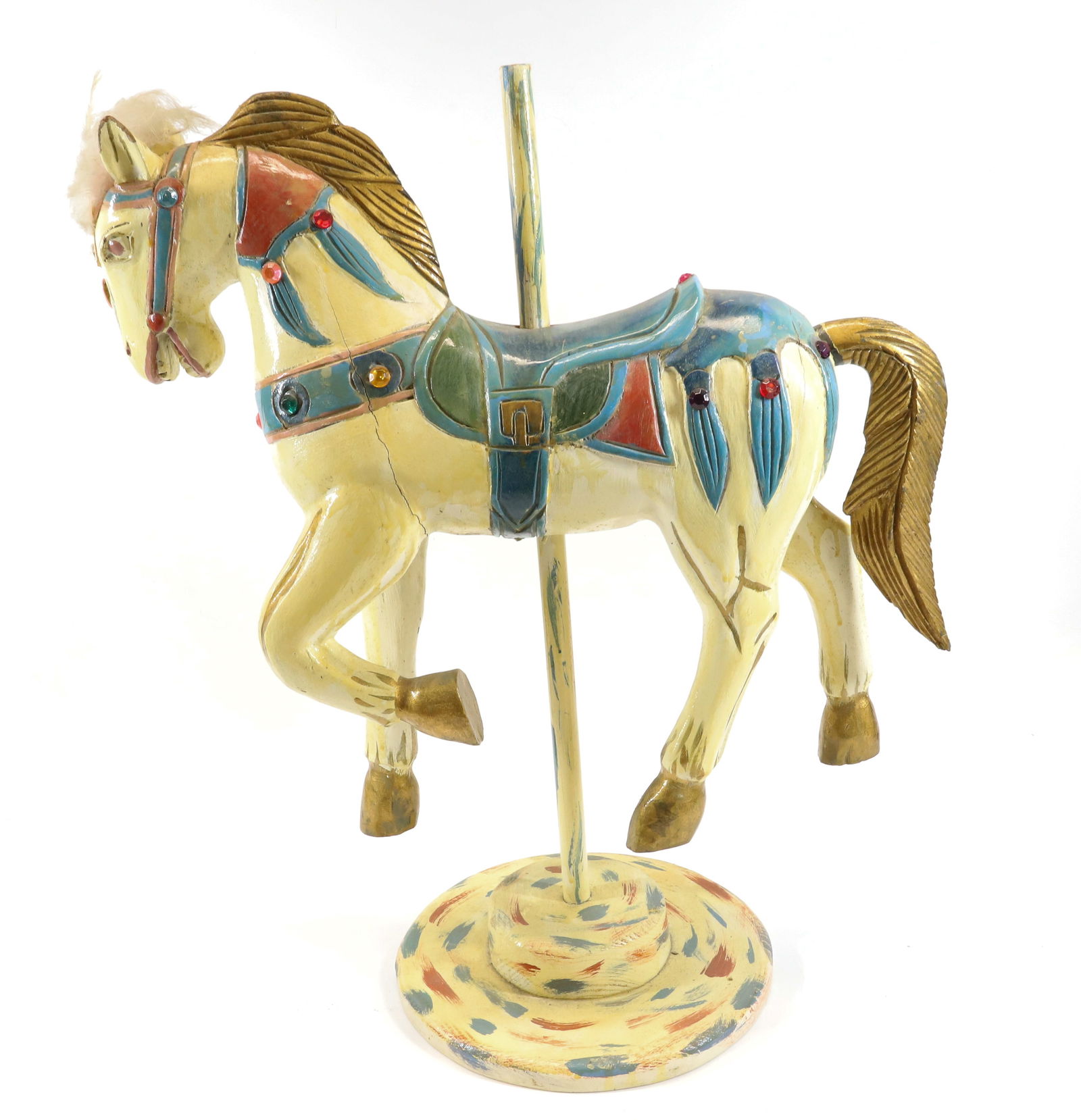 DECORATIVE PETITE CAROUSEL HORSE (1 of 3)
