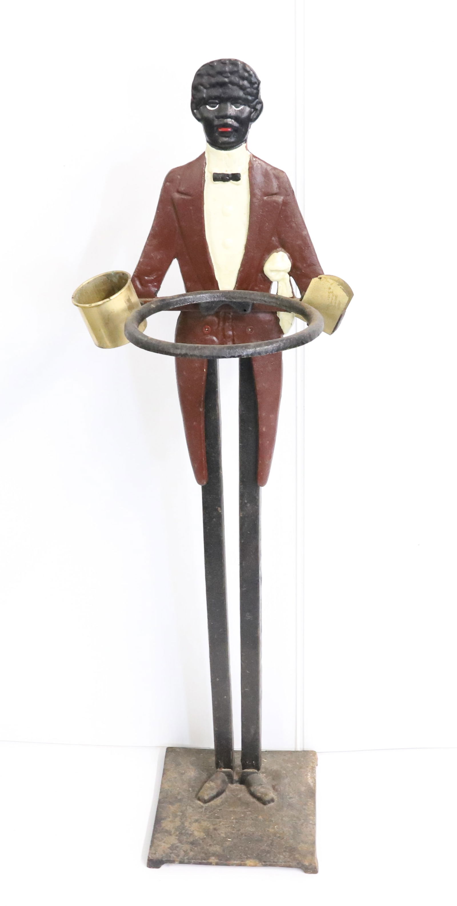 CAST IRON BUTLER SMOKING STAND (1 of 4)