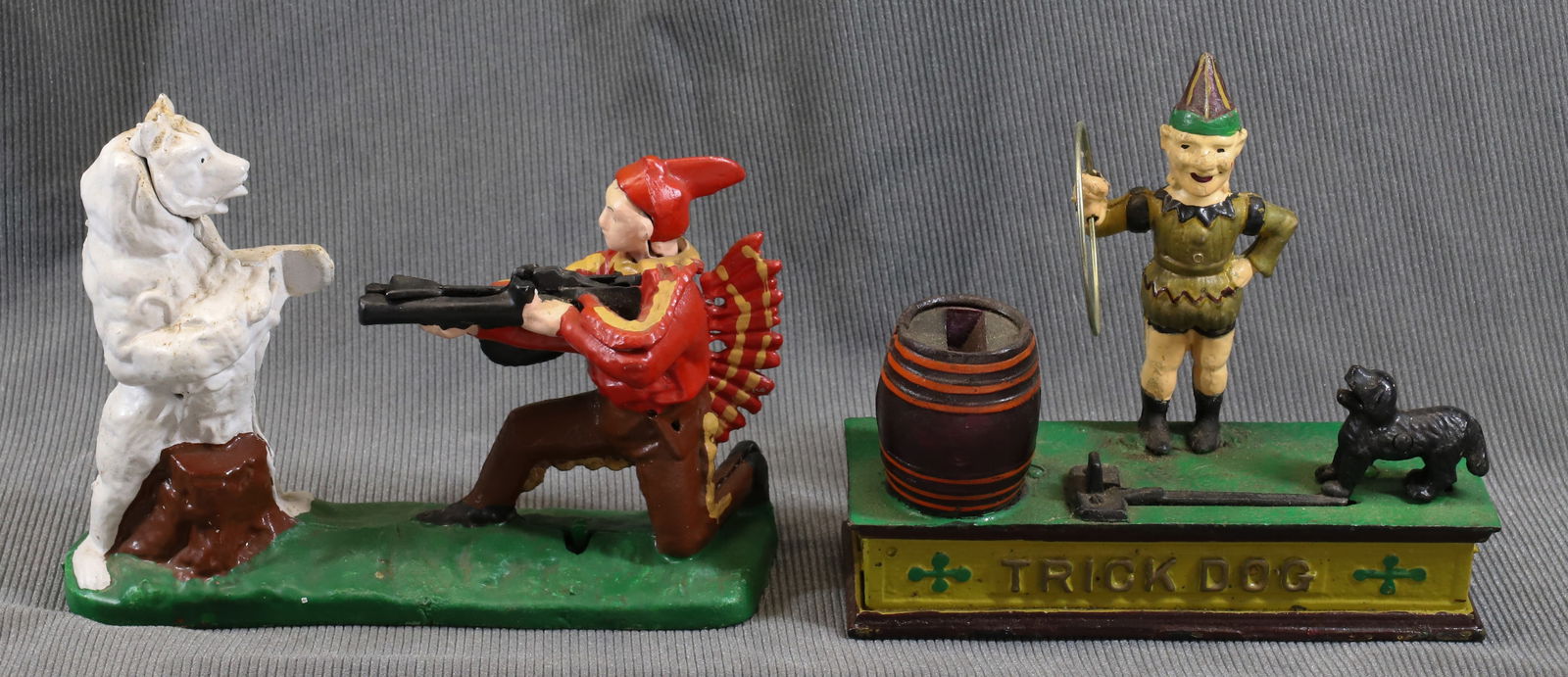 (2) CAST IRON MECHANICAL BANKS (1 of 3)