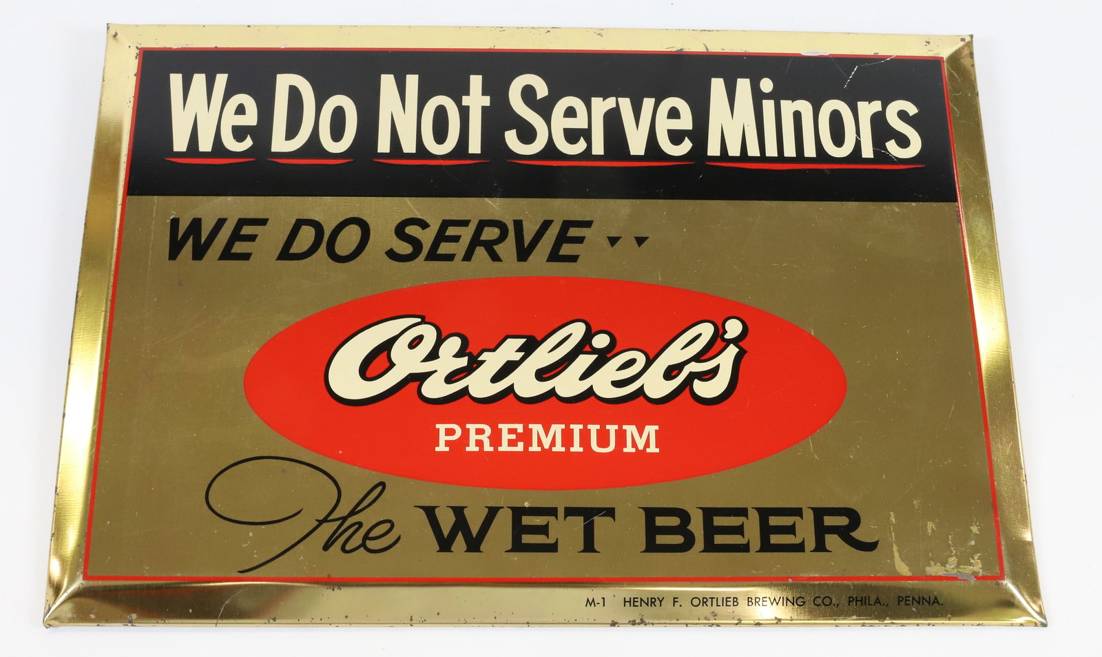 ORTLIEB'S BEER ADVERTISING SIGN (1 of 2)