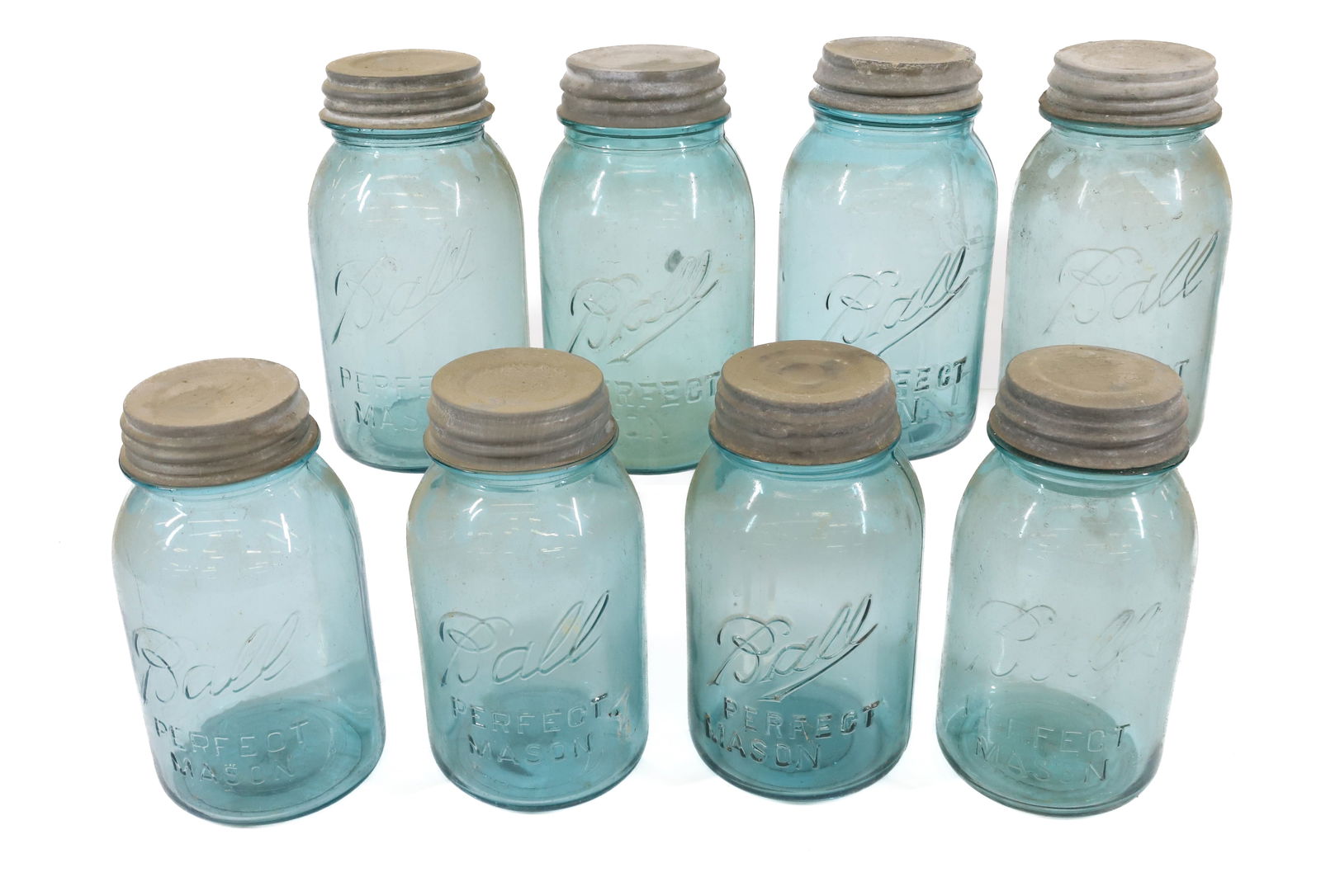 (8) VINTAGE FRUIT JARS (1 of 4)