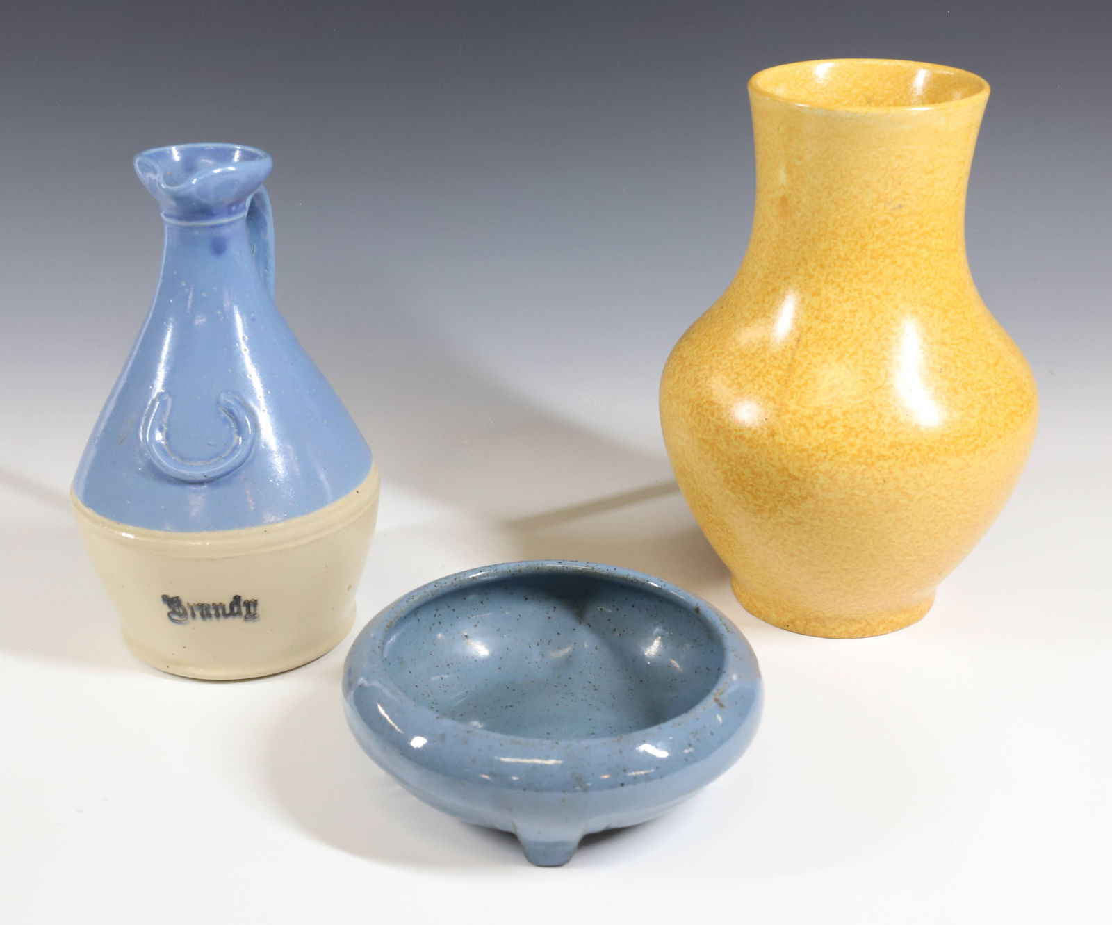 SCOTTISH BRANDY DECANTER AND TWO VASES (1 of 5)