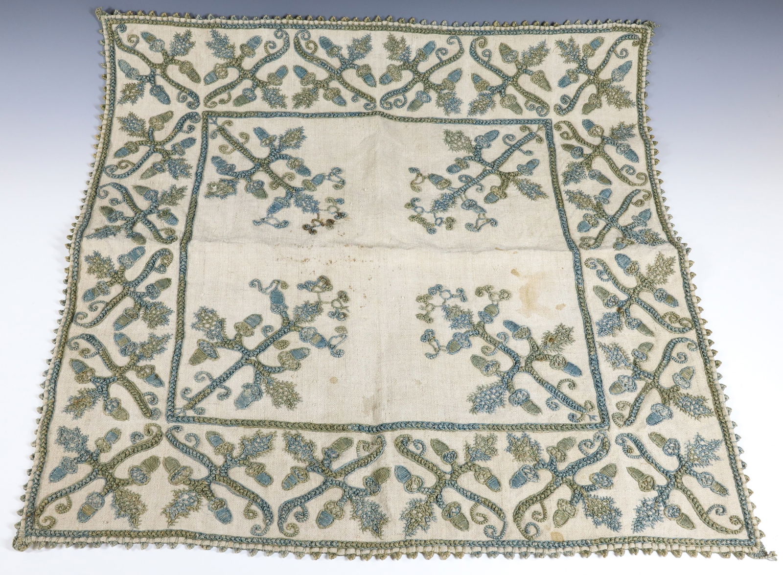 CREWEL WORK TABLE COVER (1 of 4)