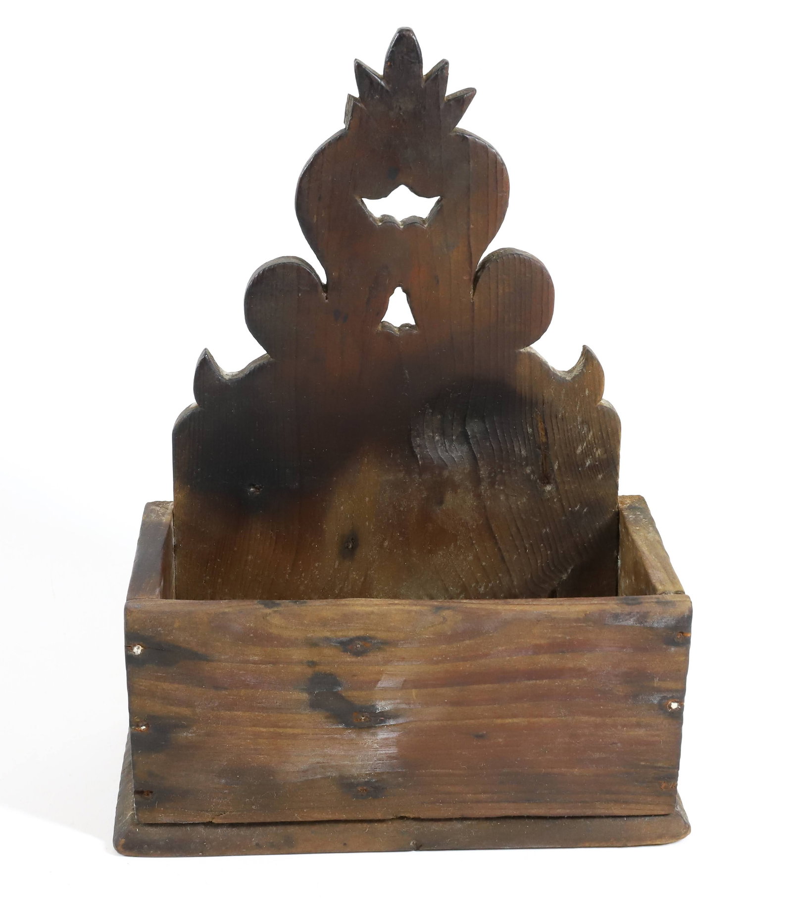 CARVED WOODEN WALL BOX (1 of 4)