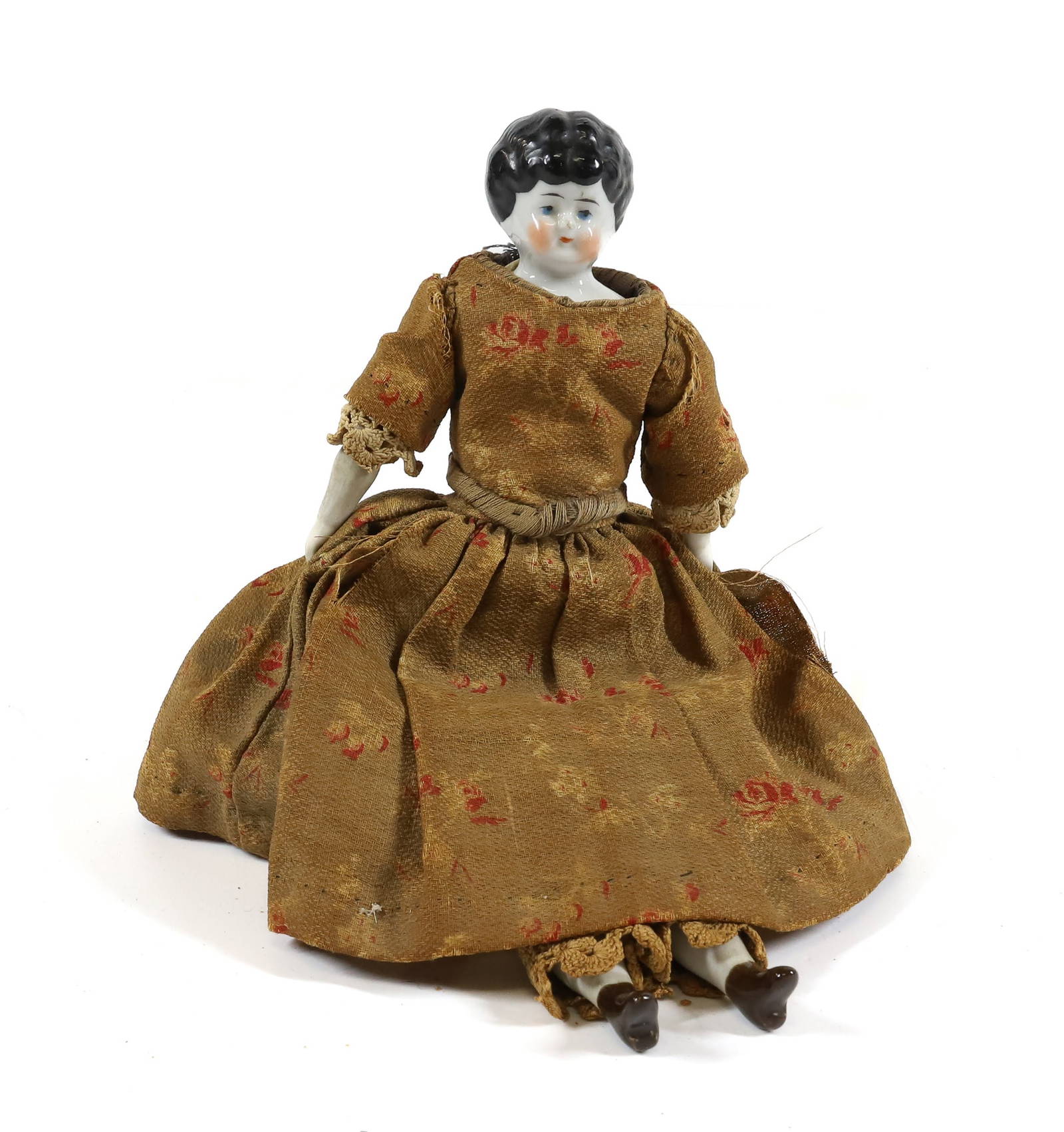 (2) Porcelain Antique Dolls Auction