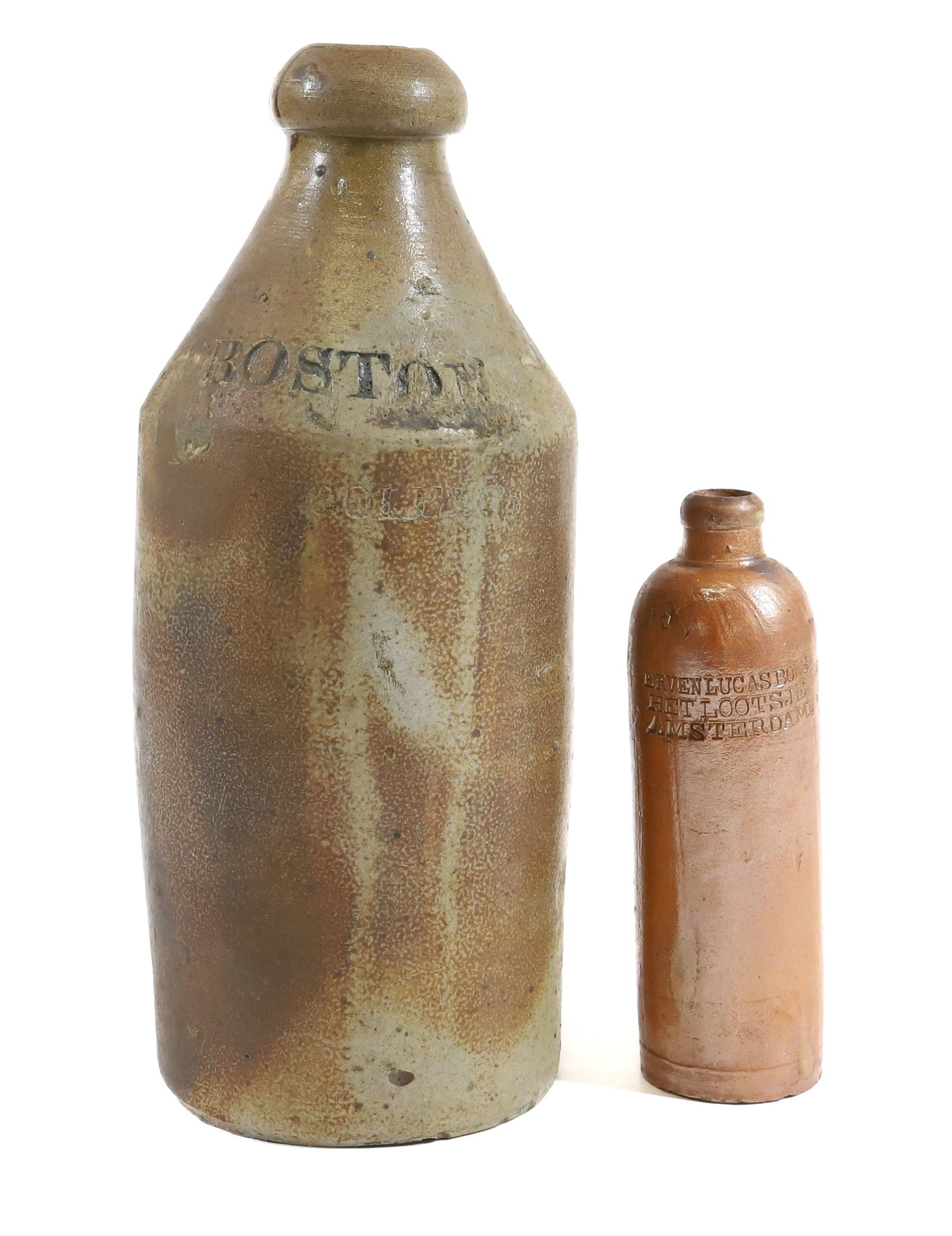BOSTON STONEWARE BOTTLE AND AMSTERDAM BOTTLE (1 of 5)