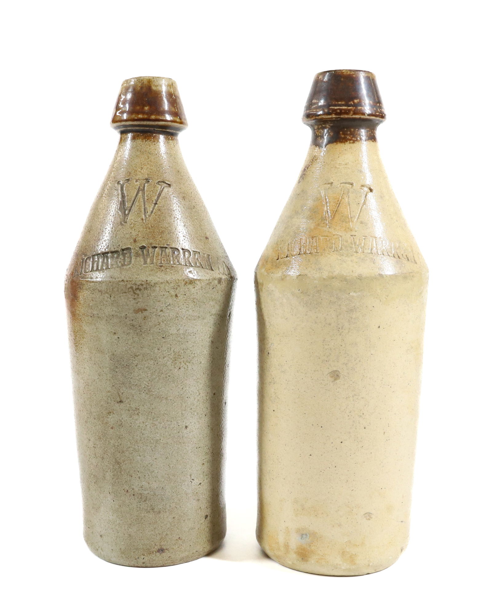 (2) RICHARD WARREN & CO. STONEWARE BOTTLES (1 of 5)