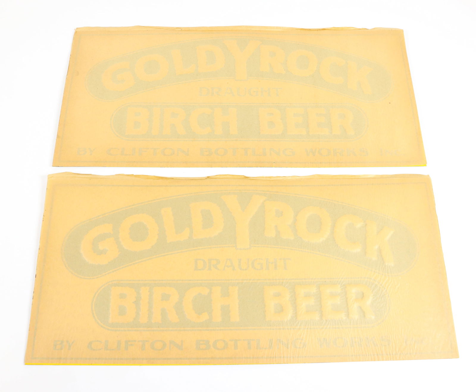 (2) GOLDY ROCK BIRCH BEER SIGNS (1 of 3)