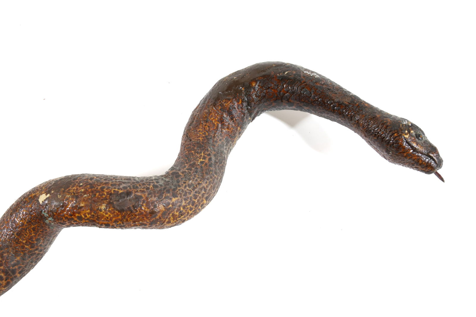 CARVED FOLK ART SNAKE CANE (1 of 5)