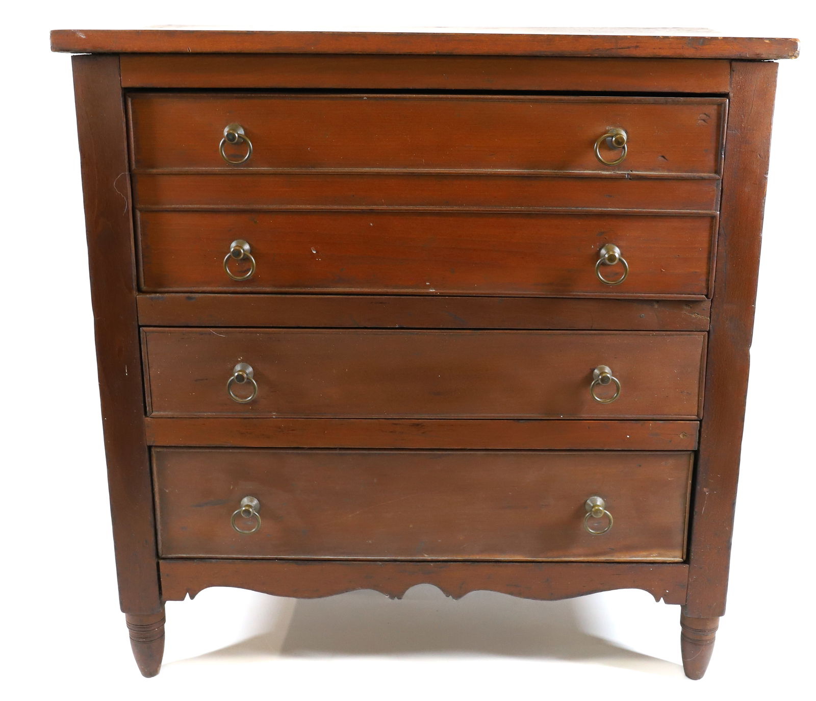 19TH C. MINIATURE CHEST OF DRAWERS (1 of 5)