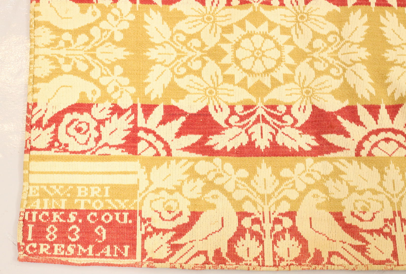 19TH C. BUCKS COUNTY COVERLET (1 of 4)