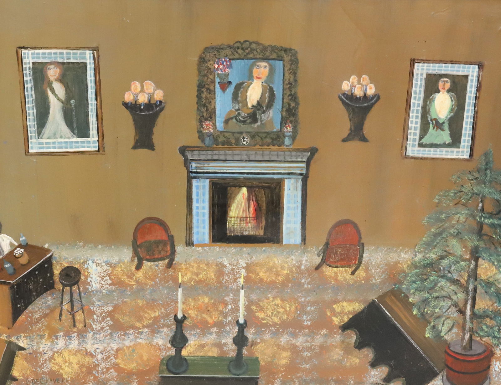 BRUNO DEL FAVERO (1910-1995) OIL ON MASONITE (1 of 6)