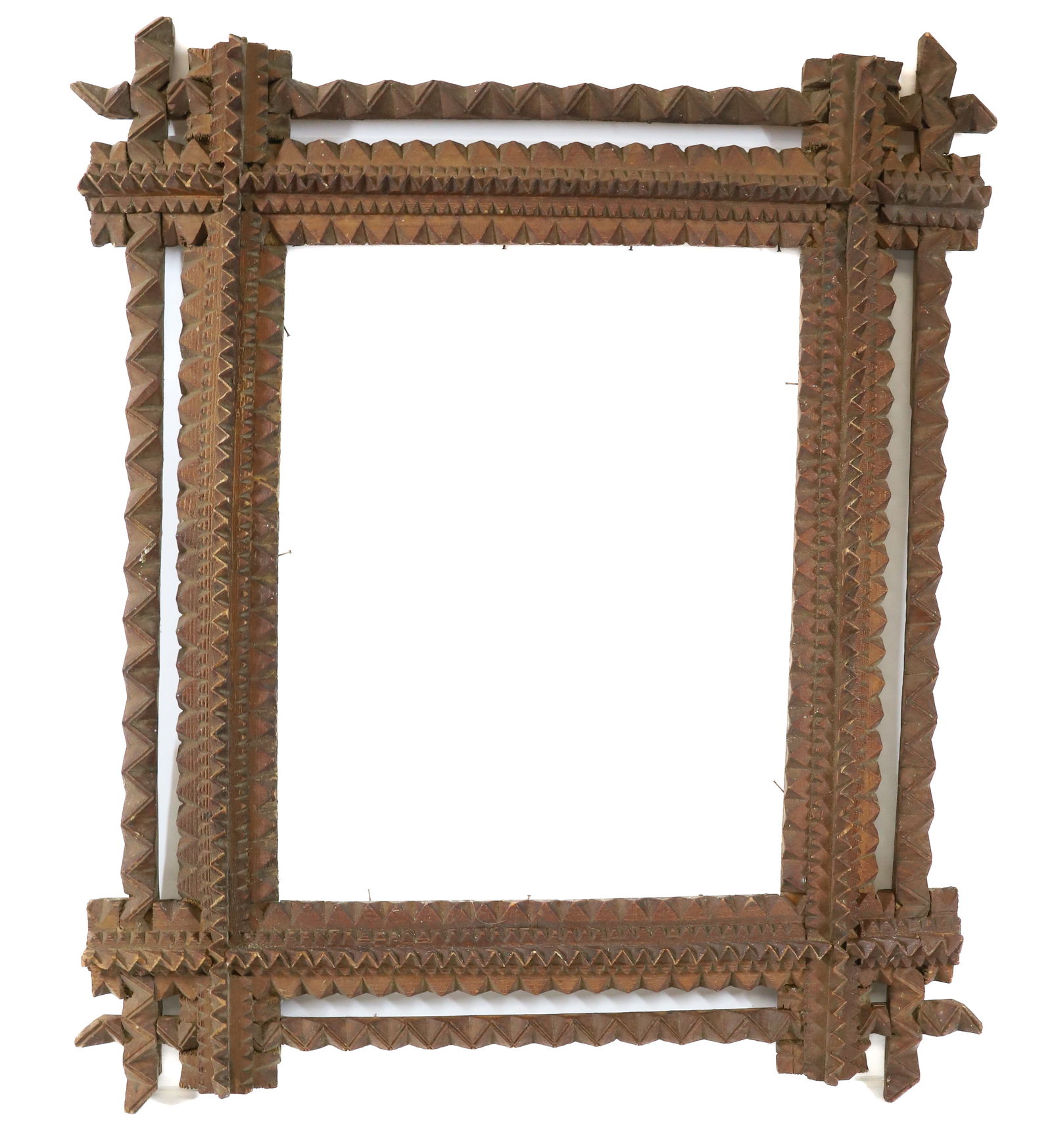 TRAMP ART CARVED FRAME (1 of 3)