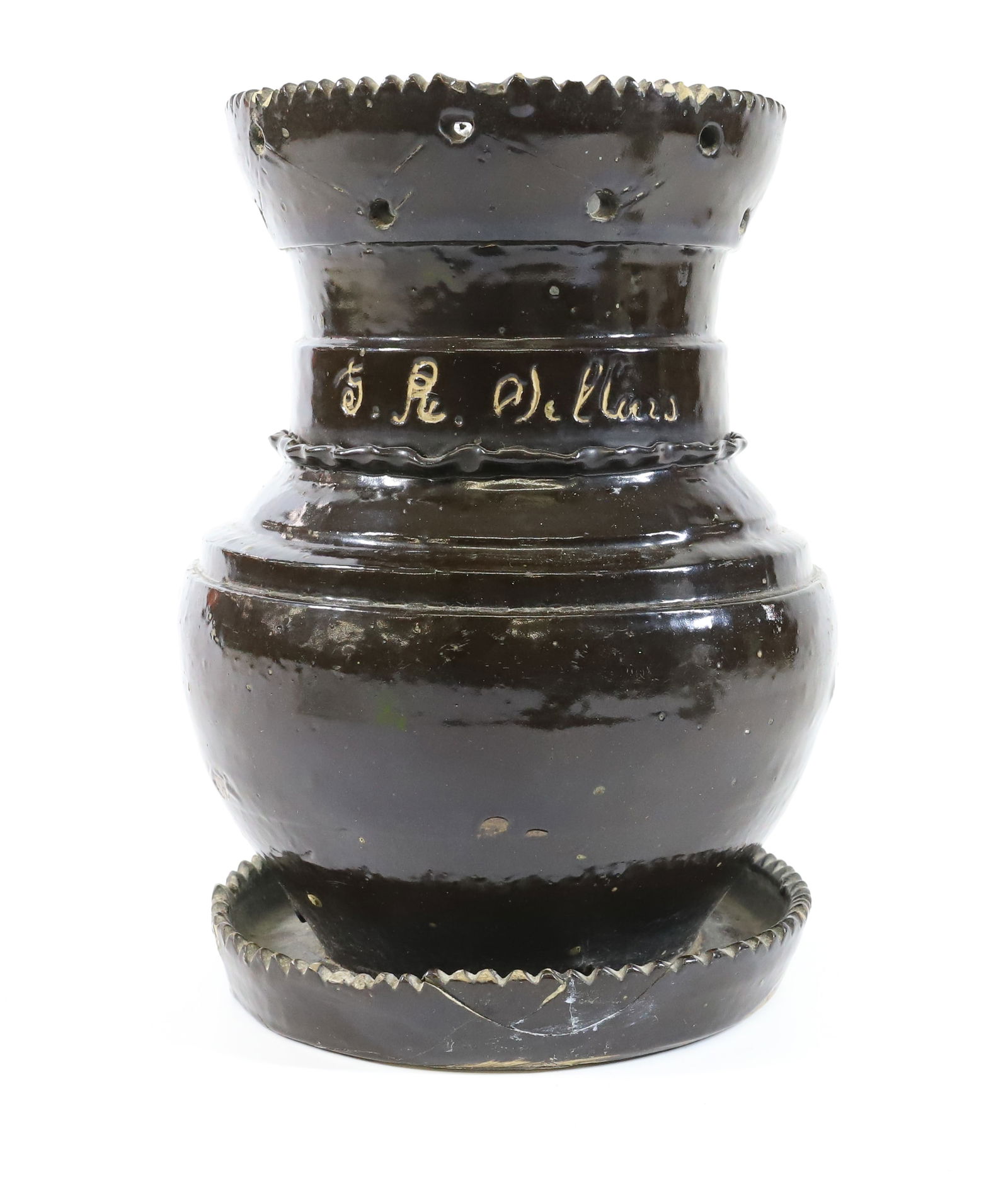 STONEWARE PRESENTATION FLOWER POT (1 of 6)