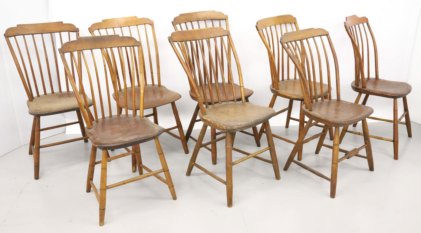 (8) COUNTRY WINDSOR CHAIRS (1 of 11)