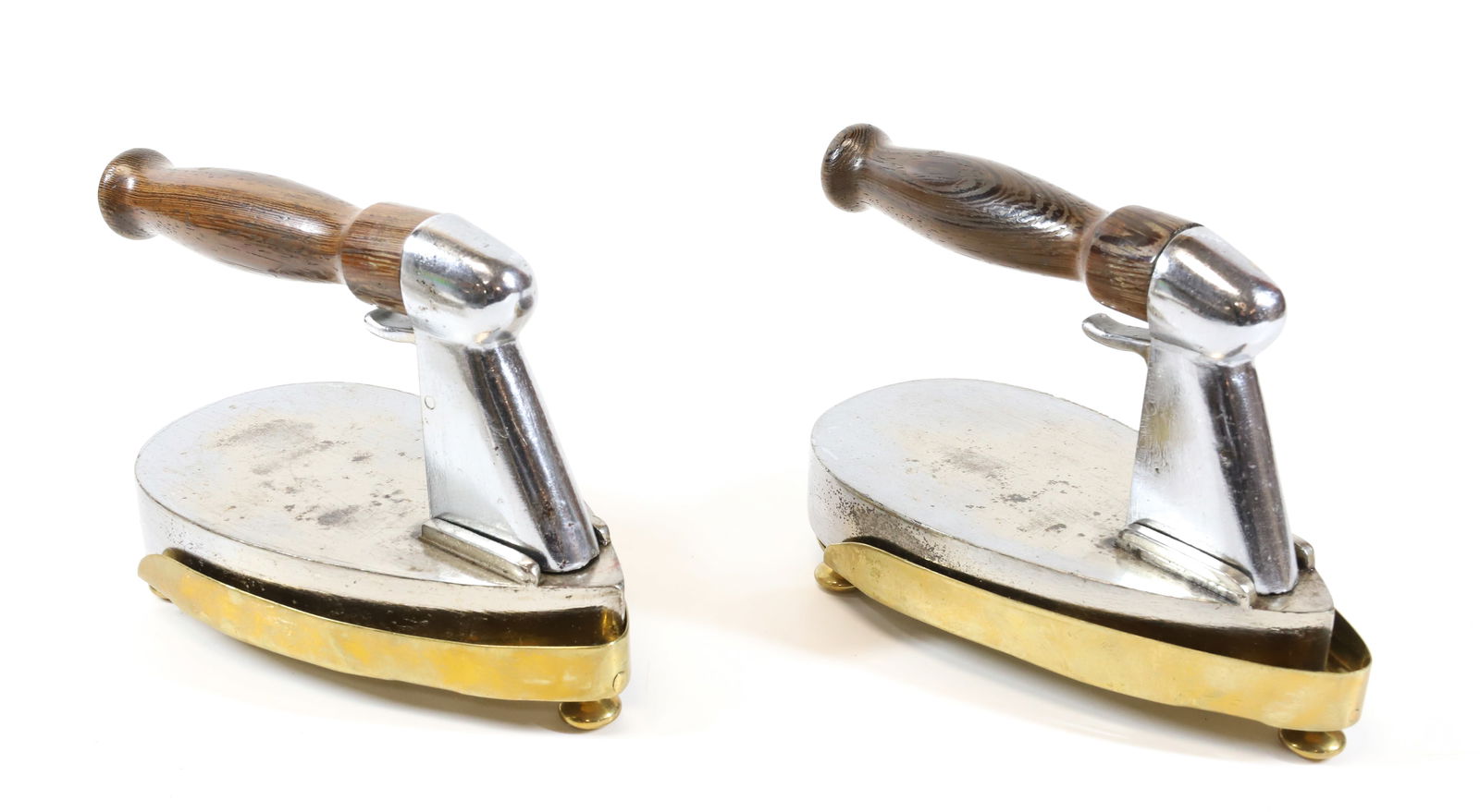 PR. OF FRENCH COLD HANDLE IRONS (1 of 3)