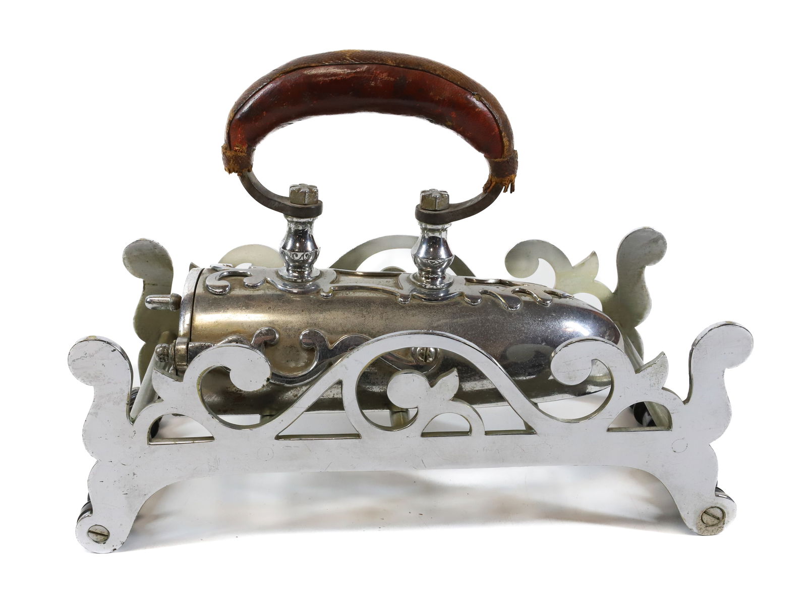 NICKEL PLATED GERMAN OX-TONGUE IRON (1 of 6)