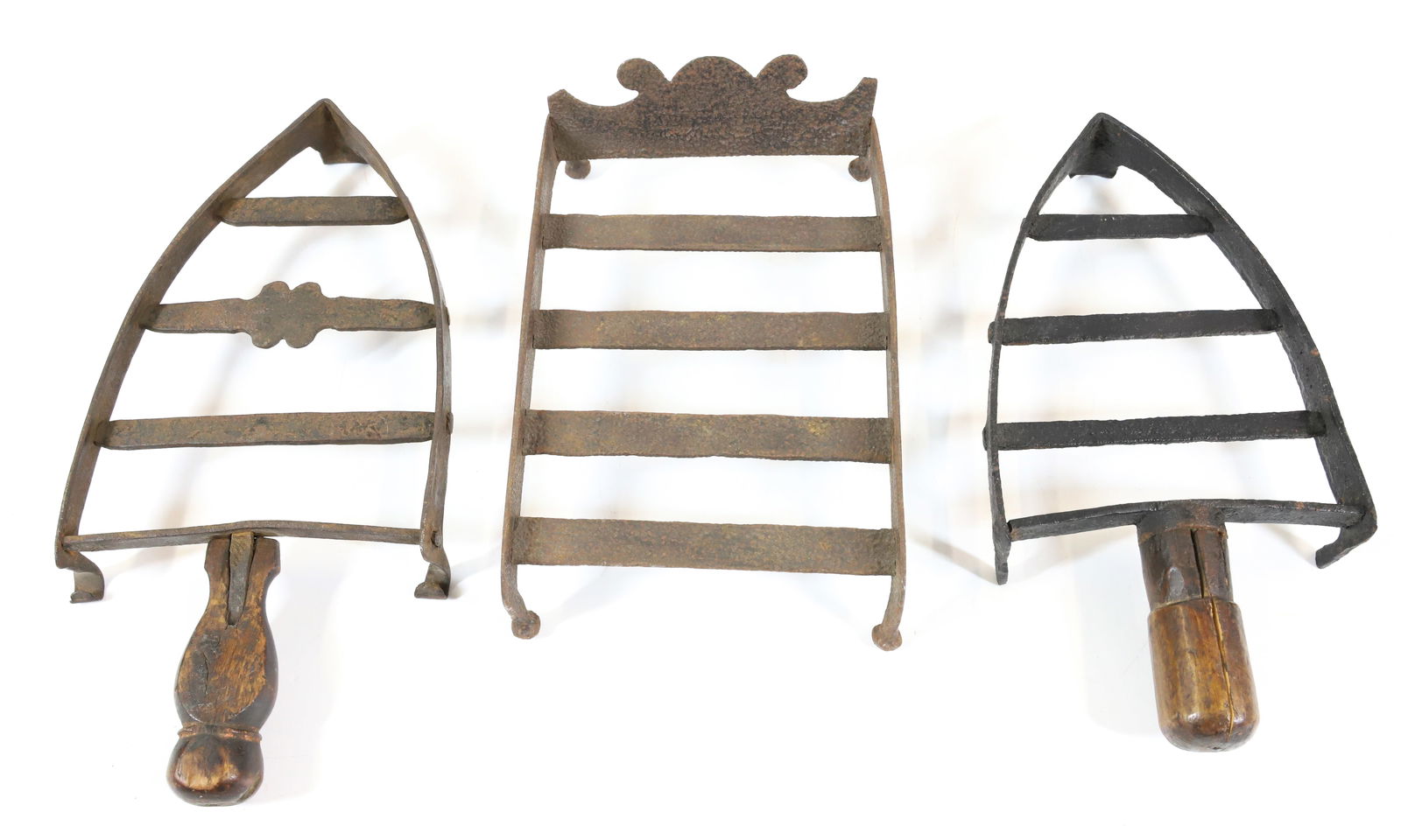 EARLY HAND WROUGHT TRIVET LOT (1 of 2)