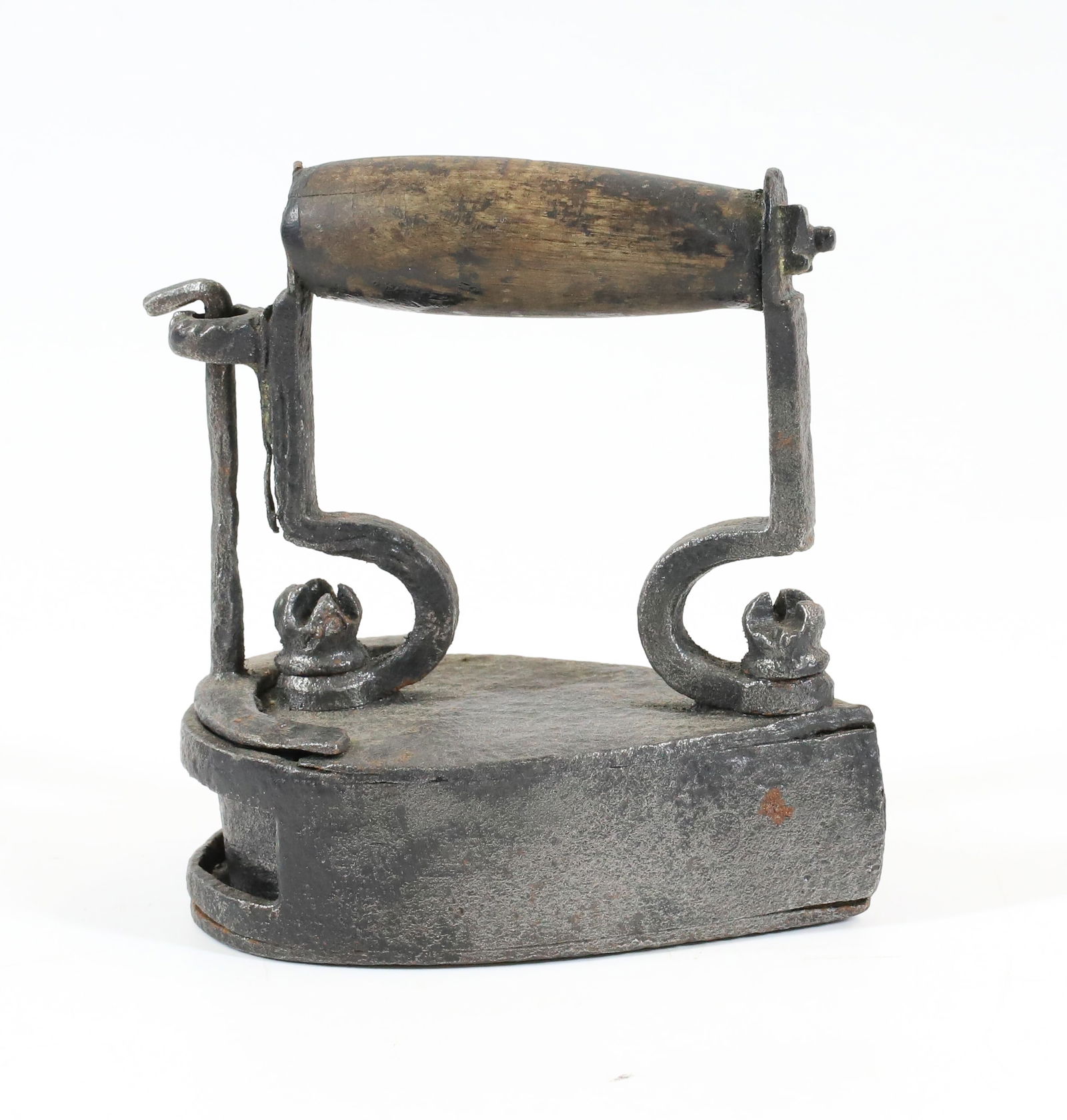 HAND WROUGHT IRON ROUND BACK IRON (1 of 4)