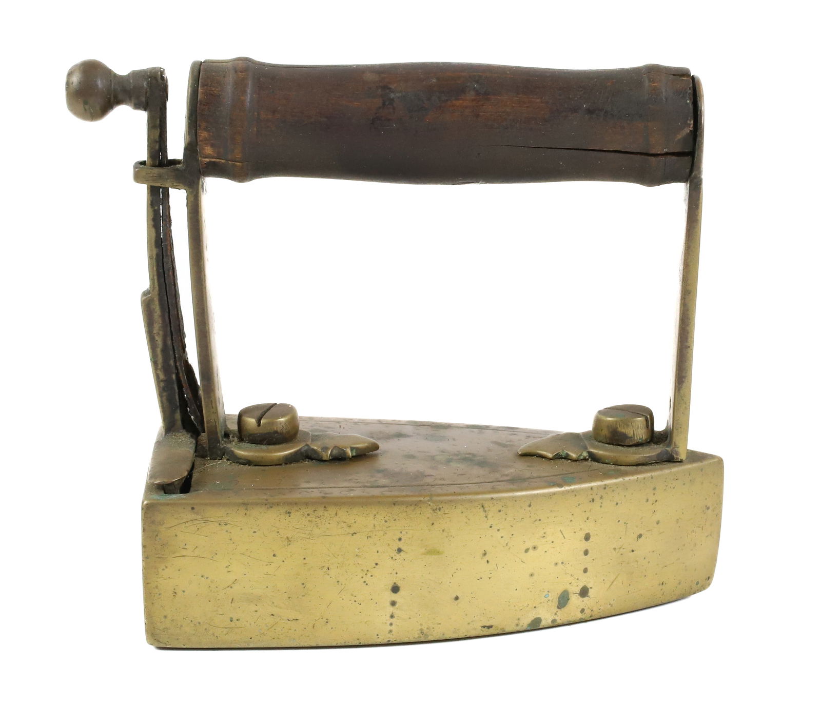 ANTIQUE SMALL SIZE BRASS SLUG IRON (1 of 4)