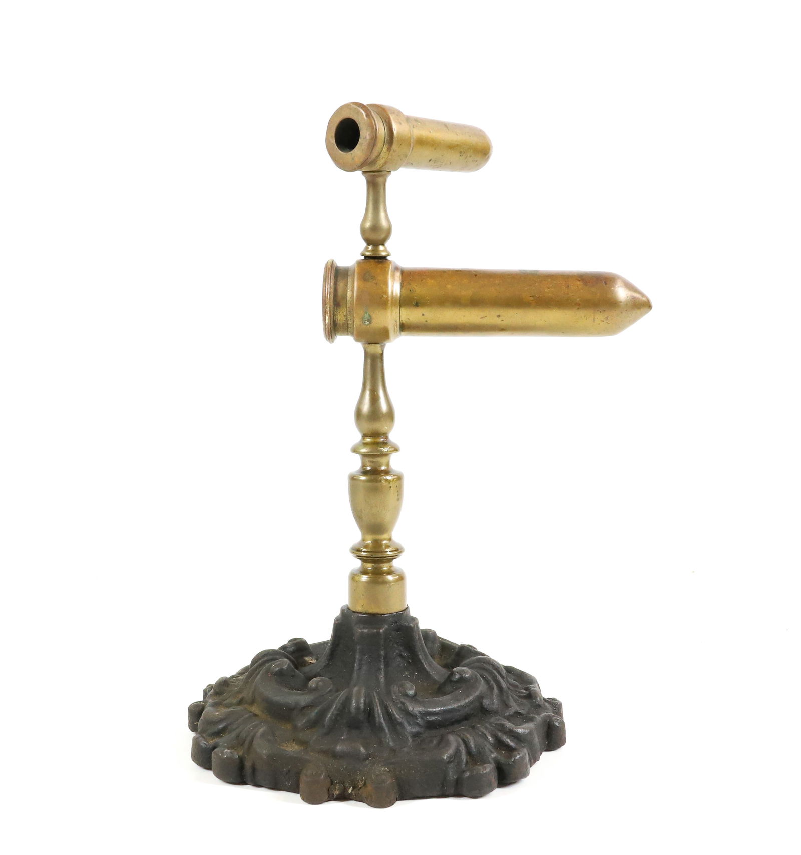 FANCY BRASS DOUBLE BARREL GOFFERING IRON (1 of 3)